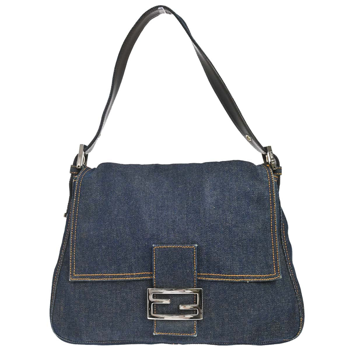 Fendi Indigo Denim Mamma Baguette Handbag