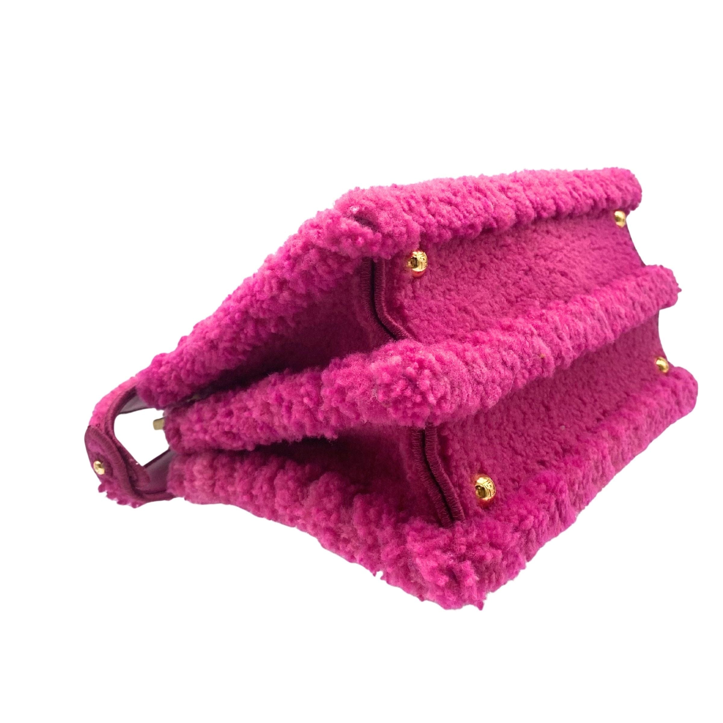 Fendi Pink Curly ISeeU Shearling Peekaboo