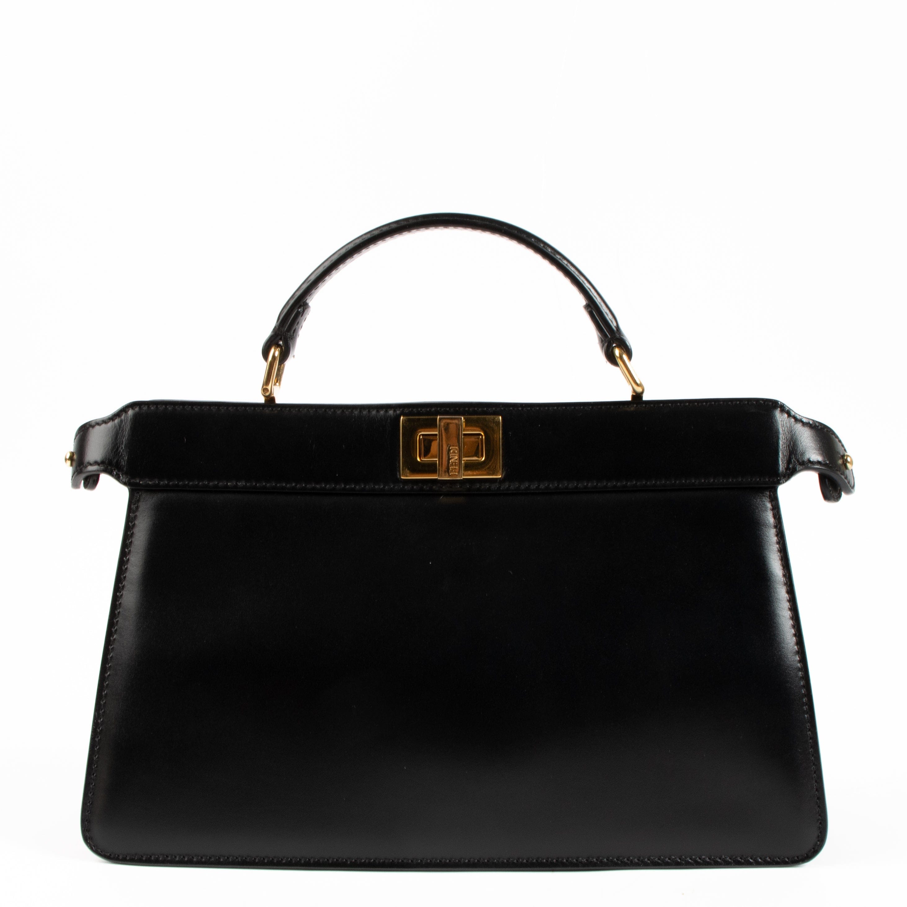 Fendi Black Peekaboo ISeeU East - West Bag