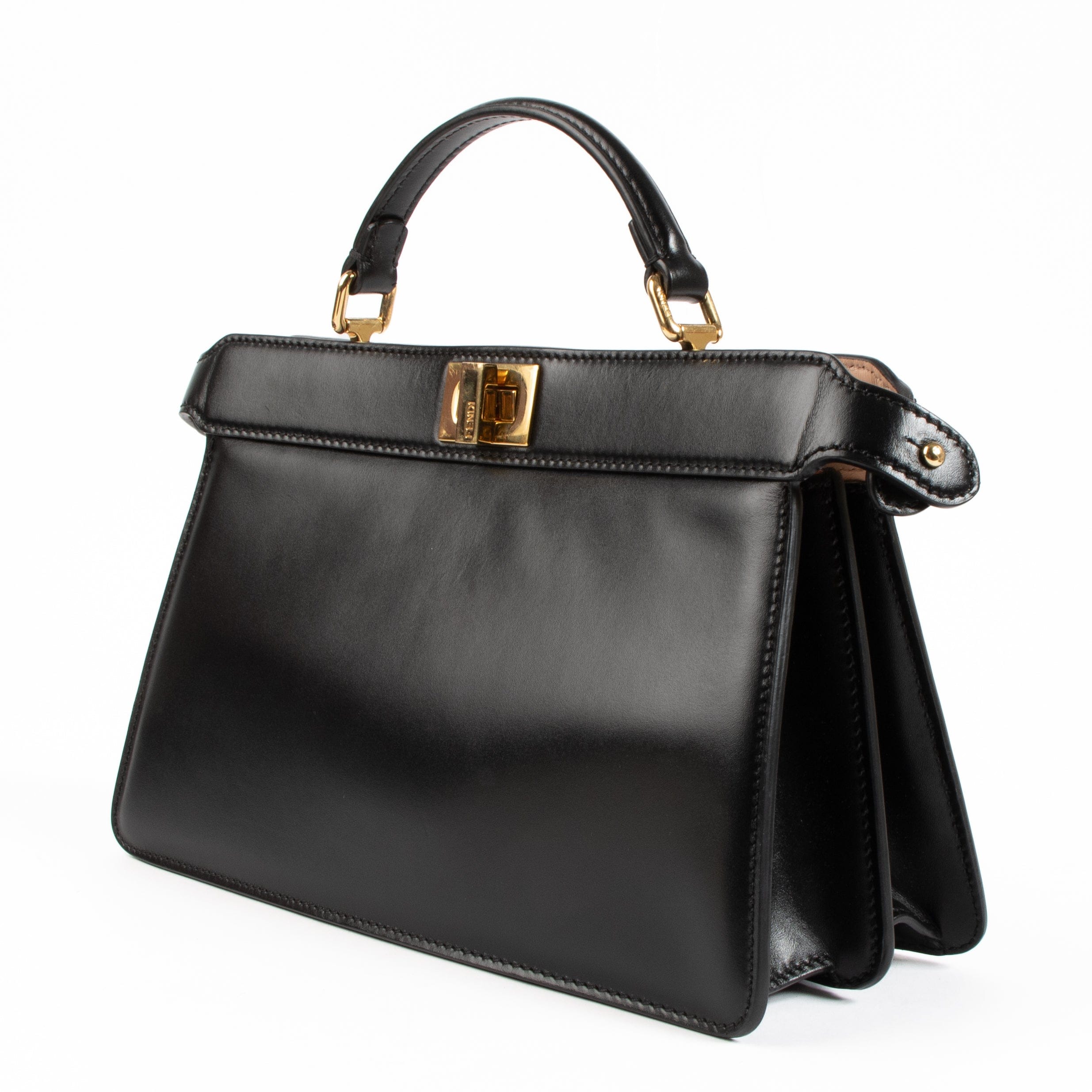 Fendi Black Peekaboo ISeeU East - West Bag