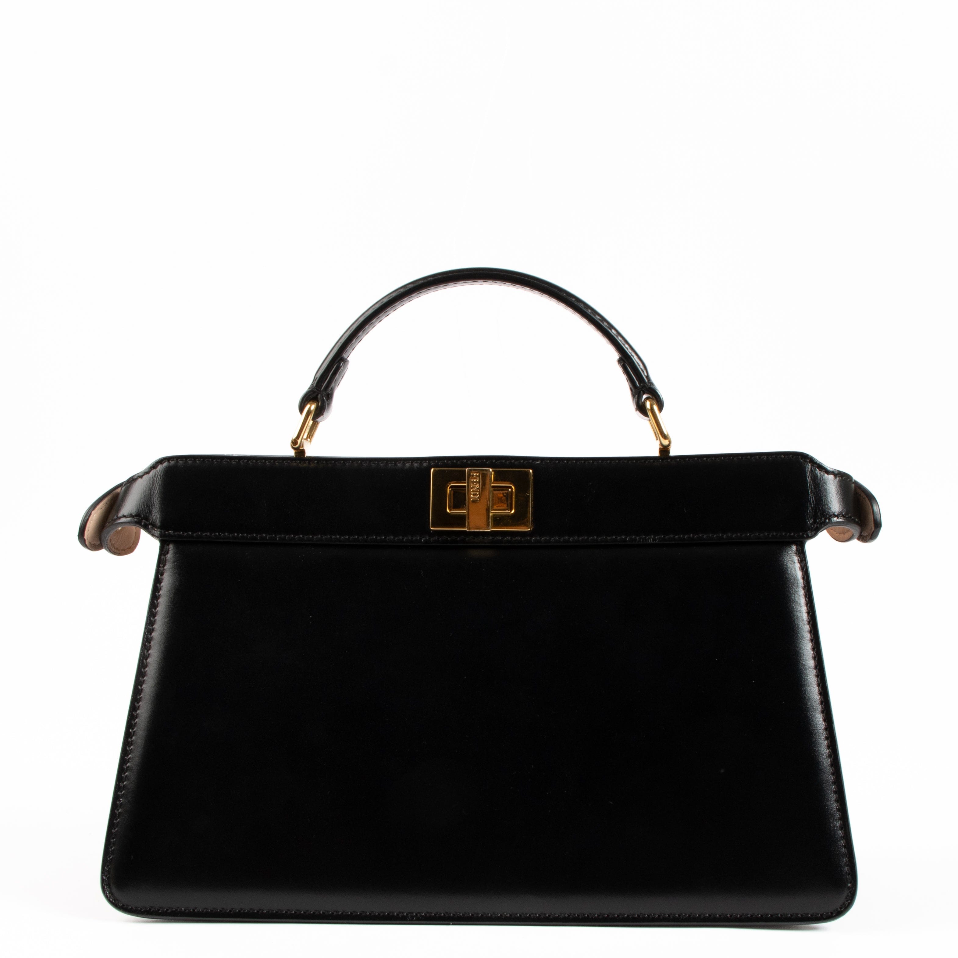 Fendi Black Peekaboo ISeeU East - West Bag