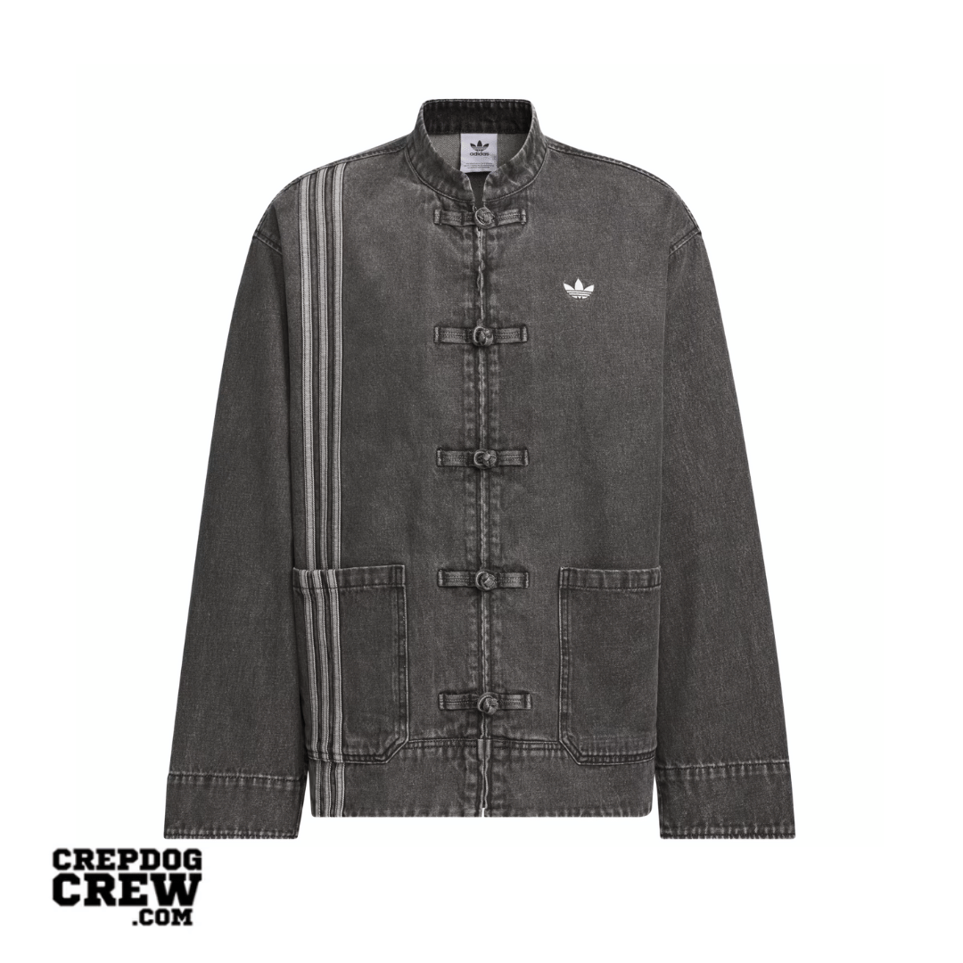 adidas CTT Oversized Chinese Track Top 3.0 Gender Neutral Jacket Medium Black Denim