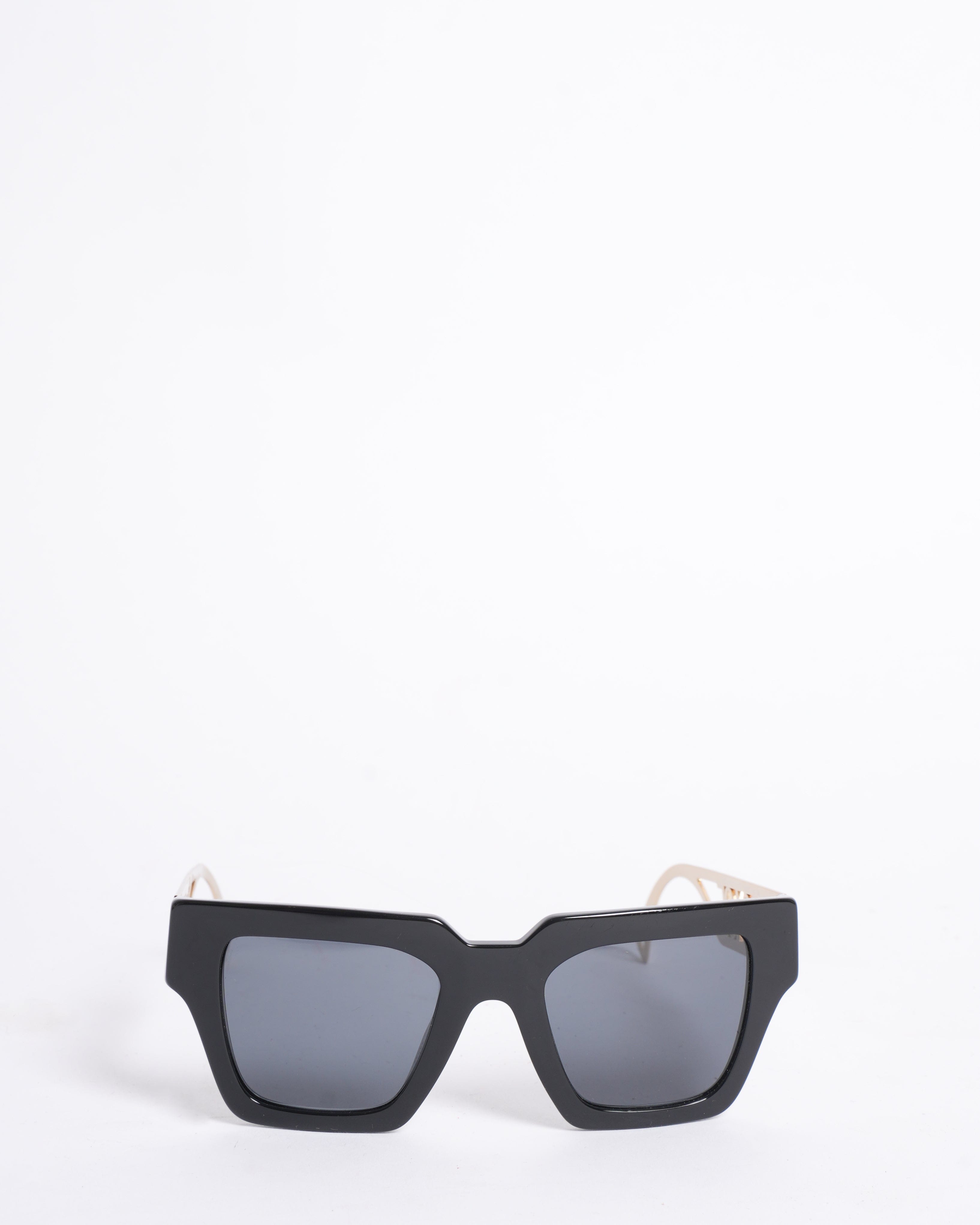 Versace New Versace Women's Square Sunglasses with Bold Thick Temples