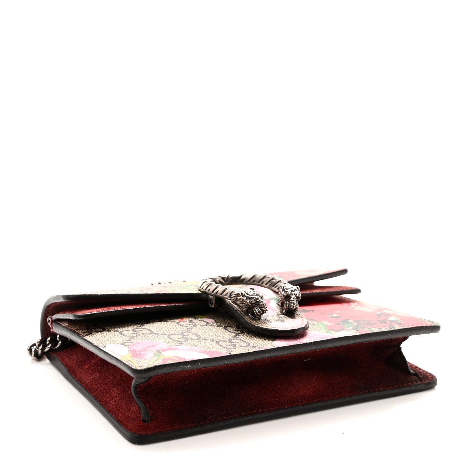Gucci GG Supreme Monogram Blooms Super Mini Dionysus Shoulder Bag Beige Multicolor Dry Rose Beige Multicolor Dry Rose