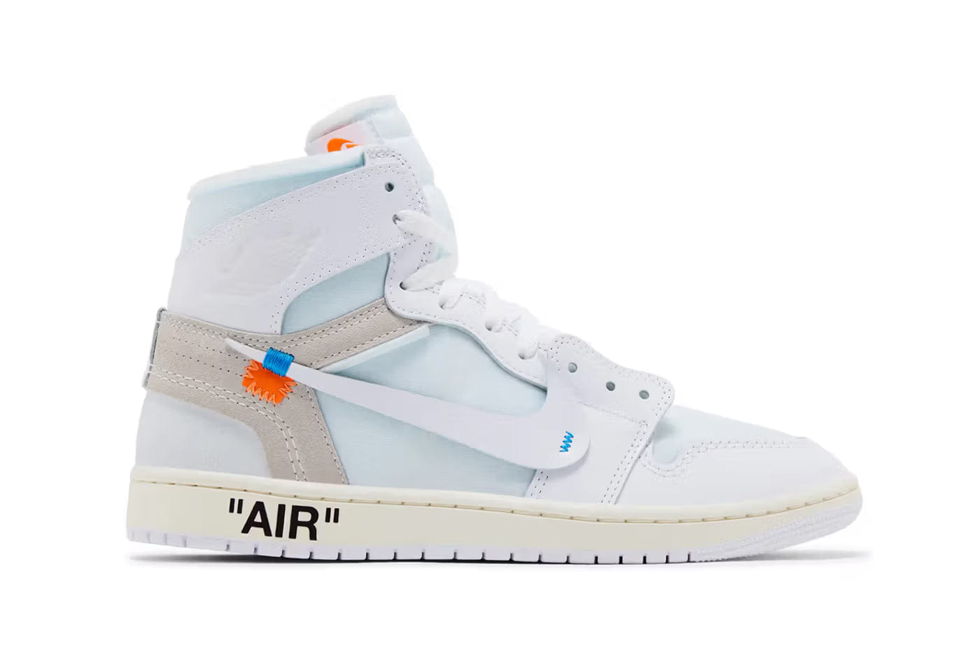 Off - White x Air Jordan 1 Retro High OG Alaska