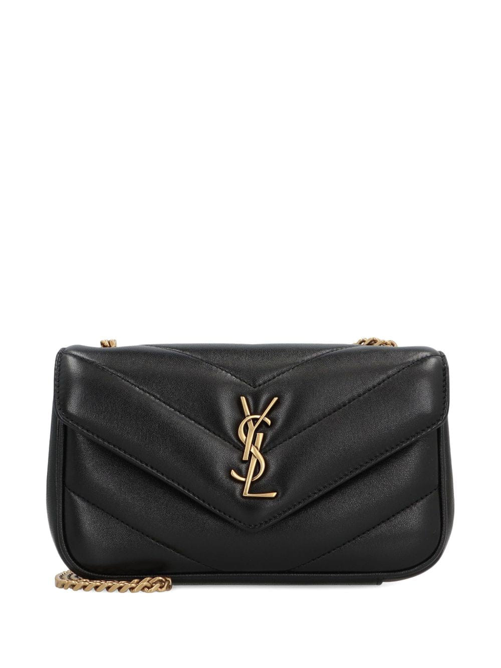 Saint Laurent Women Loulou Mini Leather Crossbody Bag
