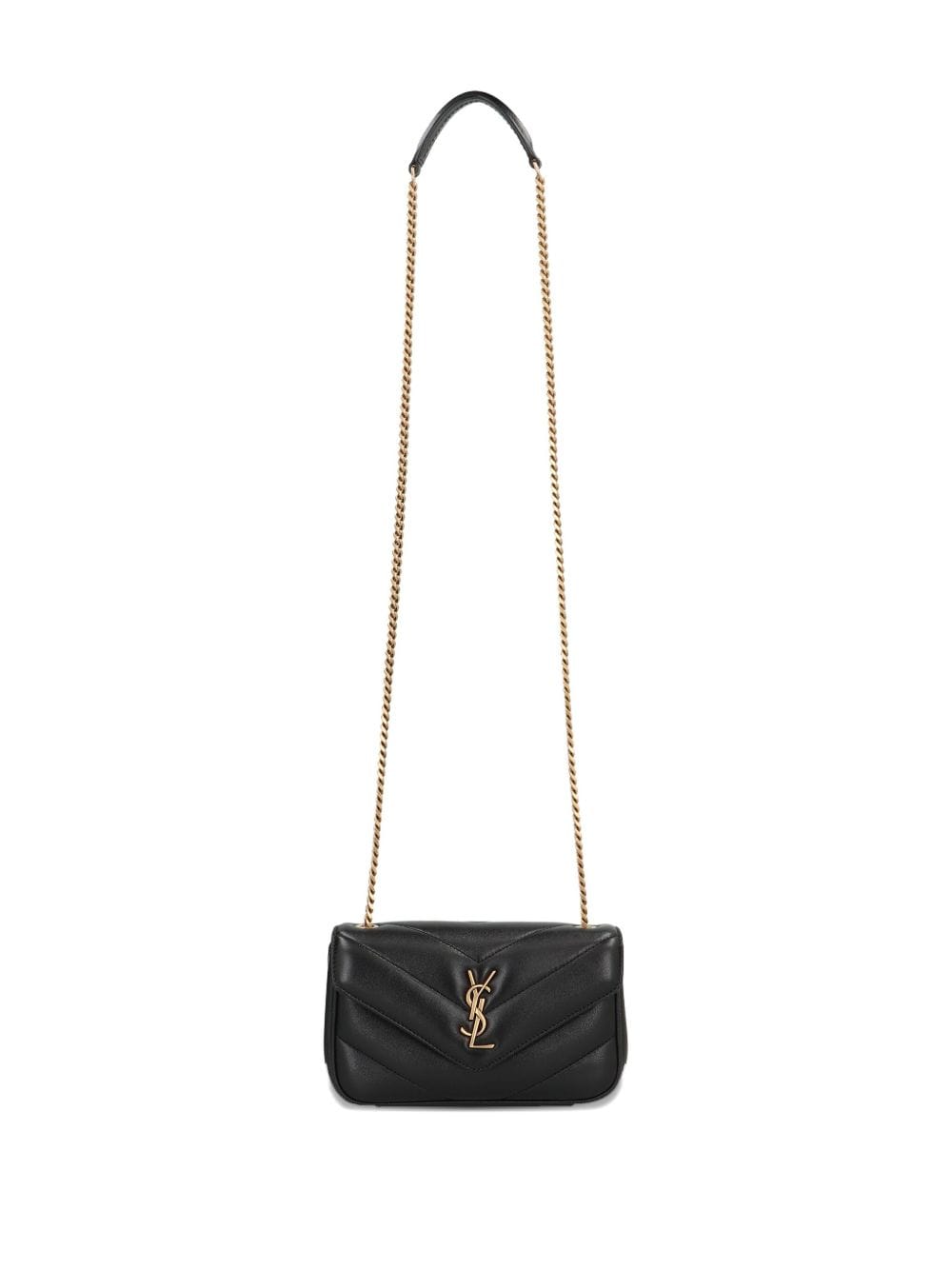 Saint Laurent Women Loulou Mini Leather Crossbody Bag