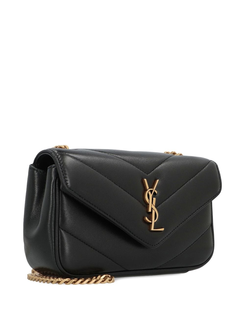 Saint Laurent Women Loulou Mini Leather Crossbody Bag