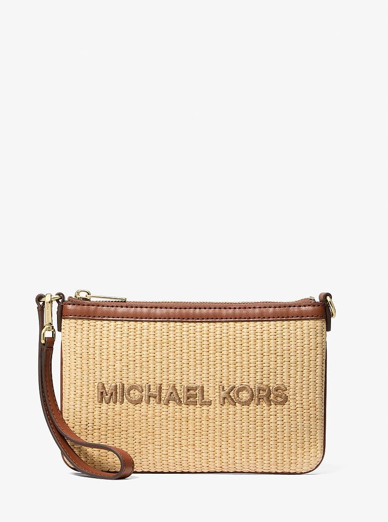 Michael Kors Jet Set Travel Small Woven Wristlet Luggage