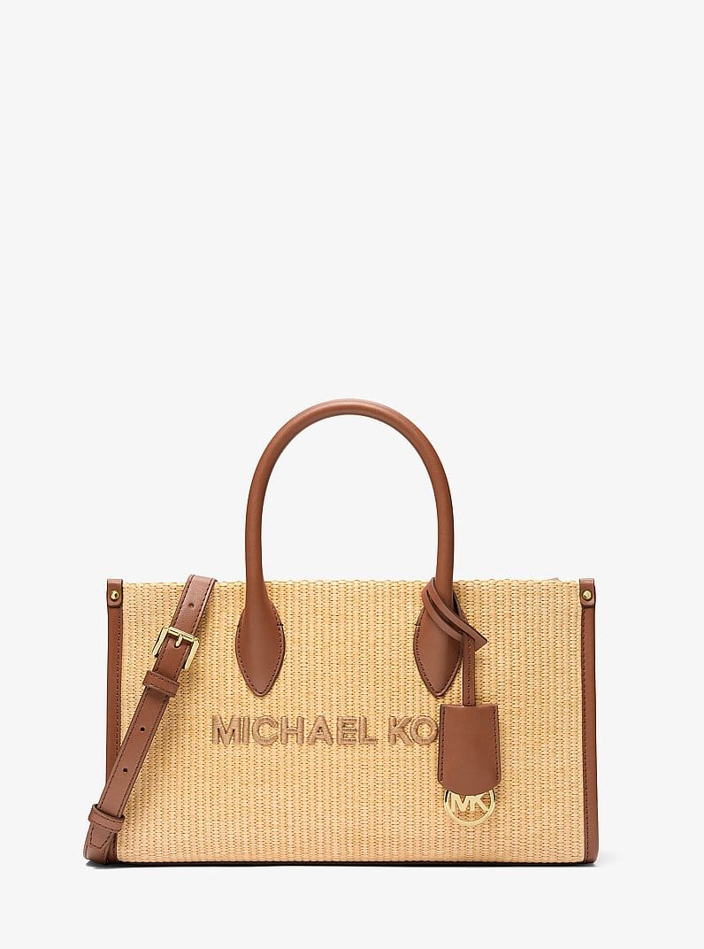 Michael Kors Mirella Medium Woven Satchel Luggage