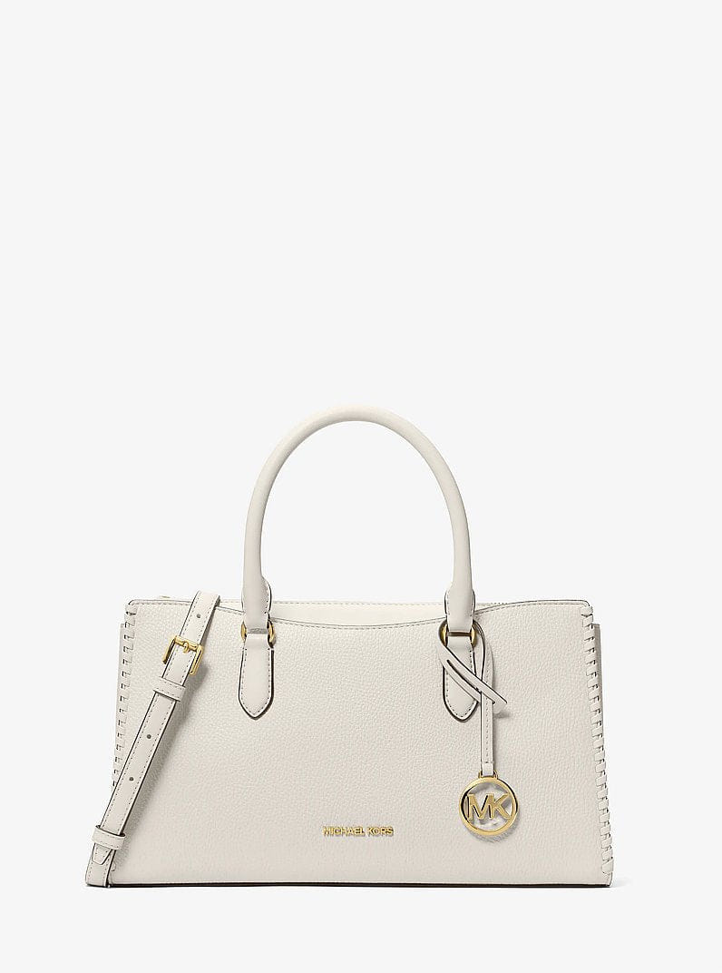 Michael Kors Arden Medium Satchel Lt Cream