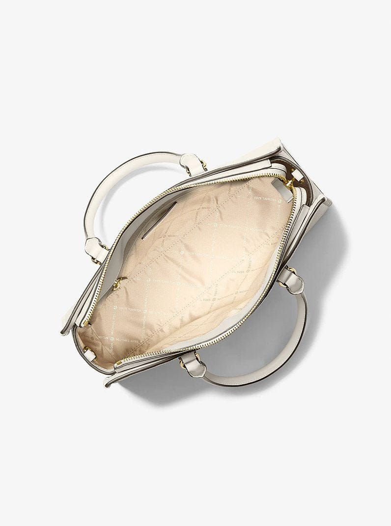 Michael Kors Arden Medium Satchel Lt Cream