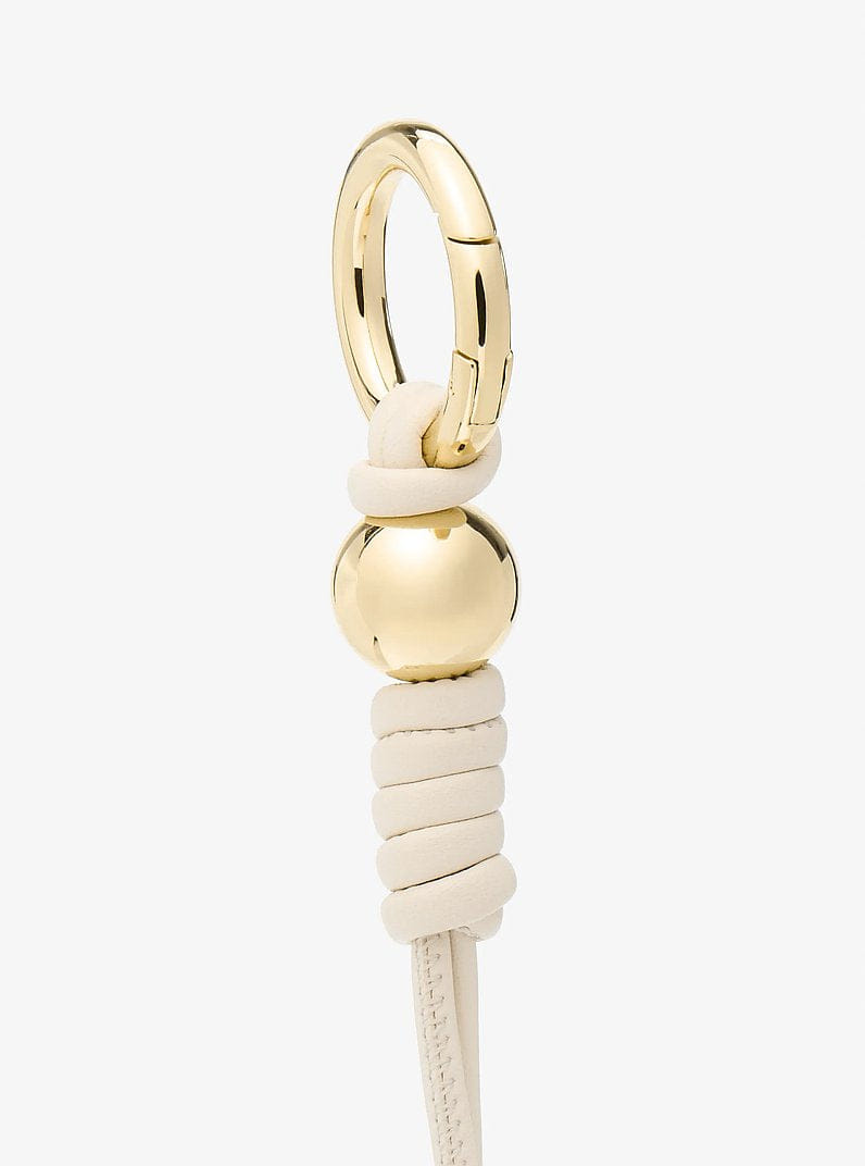 Michael Kors Gold - Tone Knot Bag Charm Lt Cream