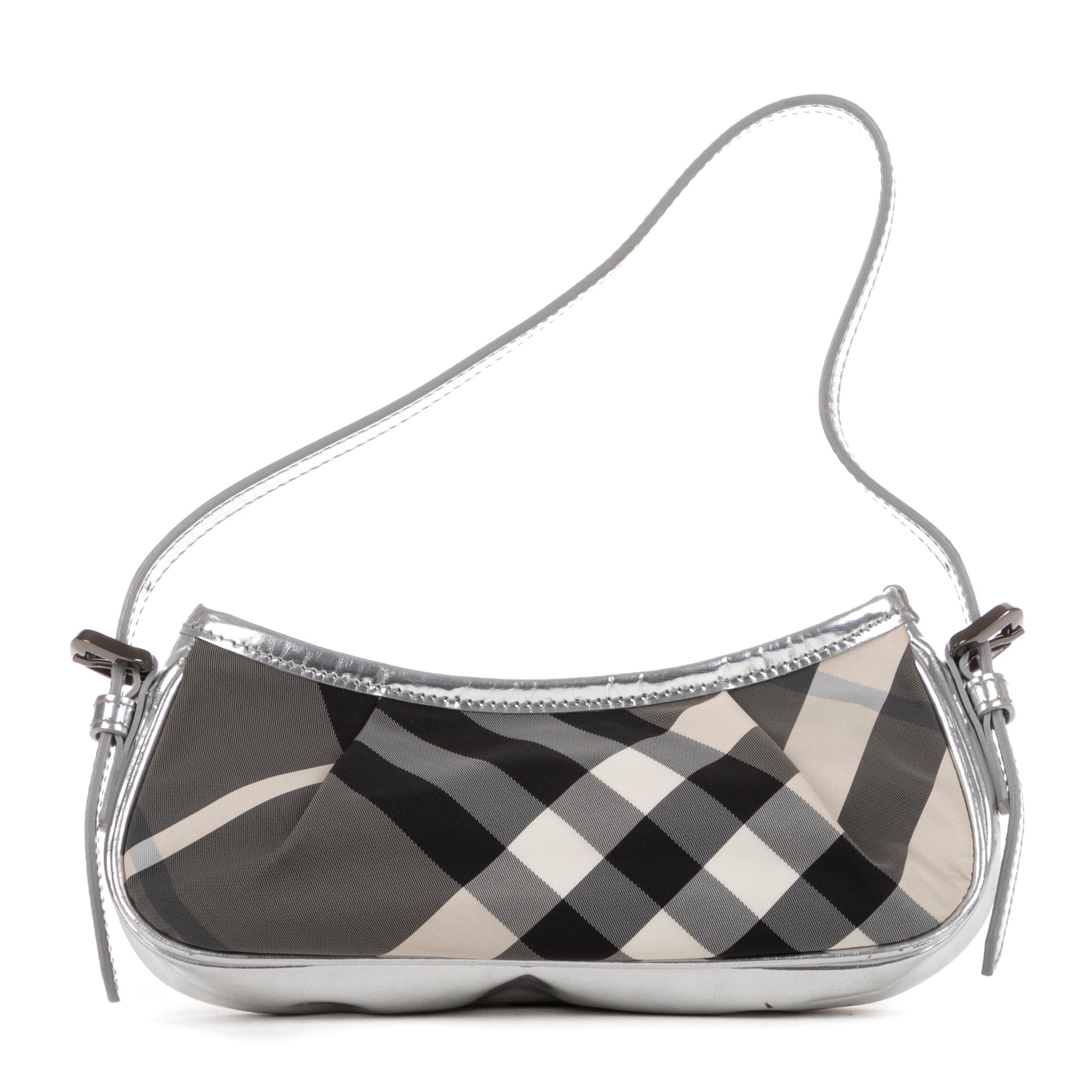 Burberry Grey Canvas Baguette EAH0330