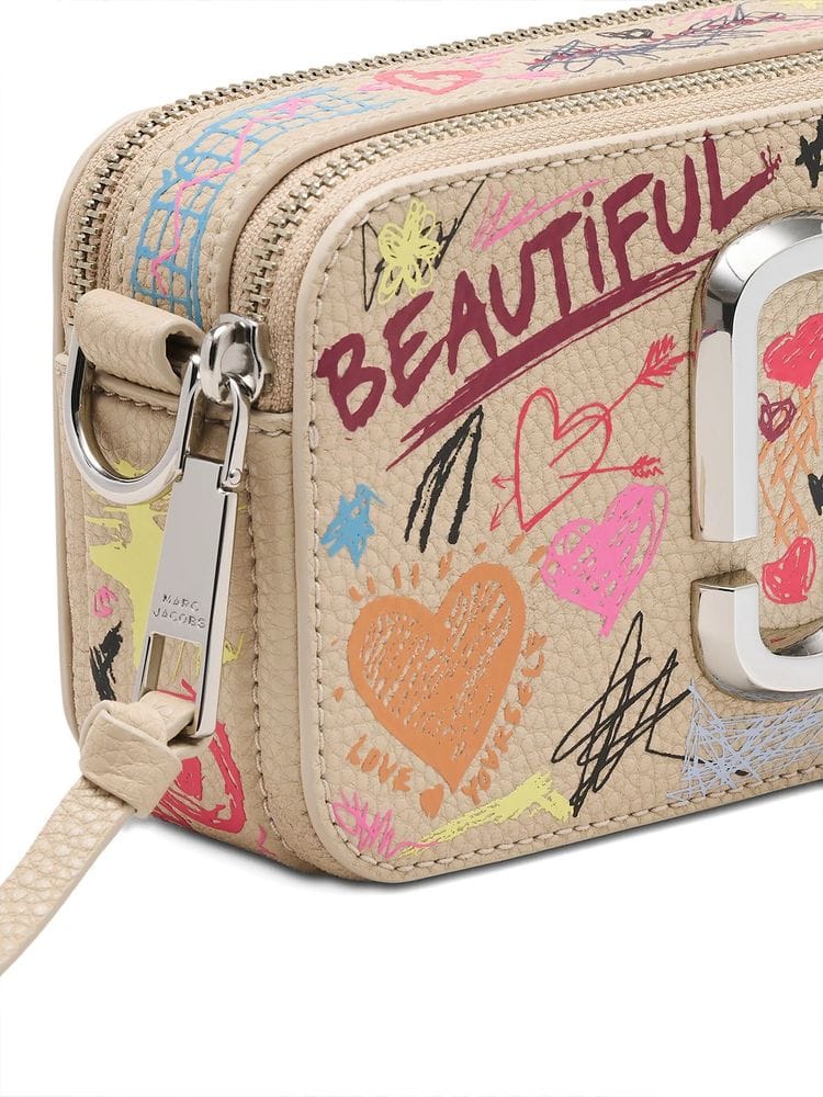 Marc Jacobs Graphic Leather Crossbody Bag — Multicolor