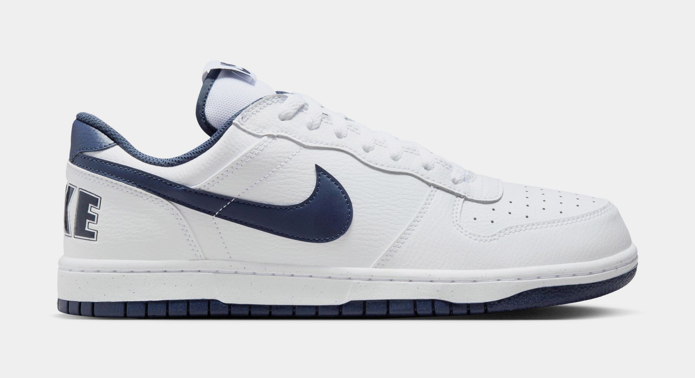 Nike Big Low Midnight Navy Mens Lifestyle Shoes (White/Midnight Navy)