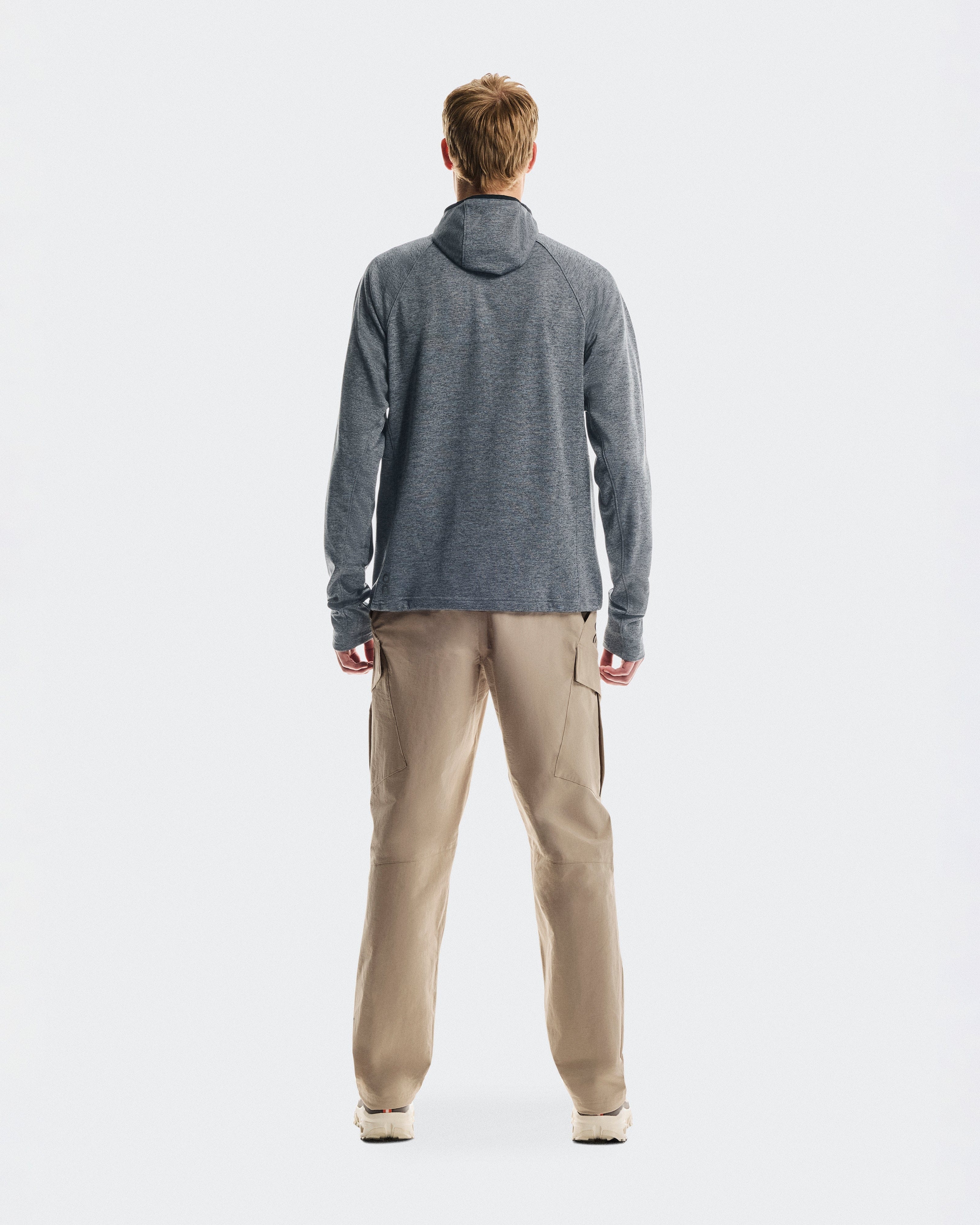 On Running On Trek Hoodie Basalt