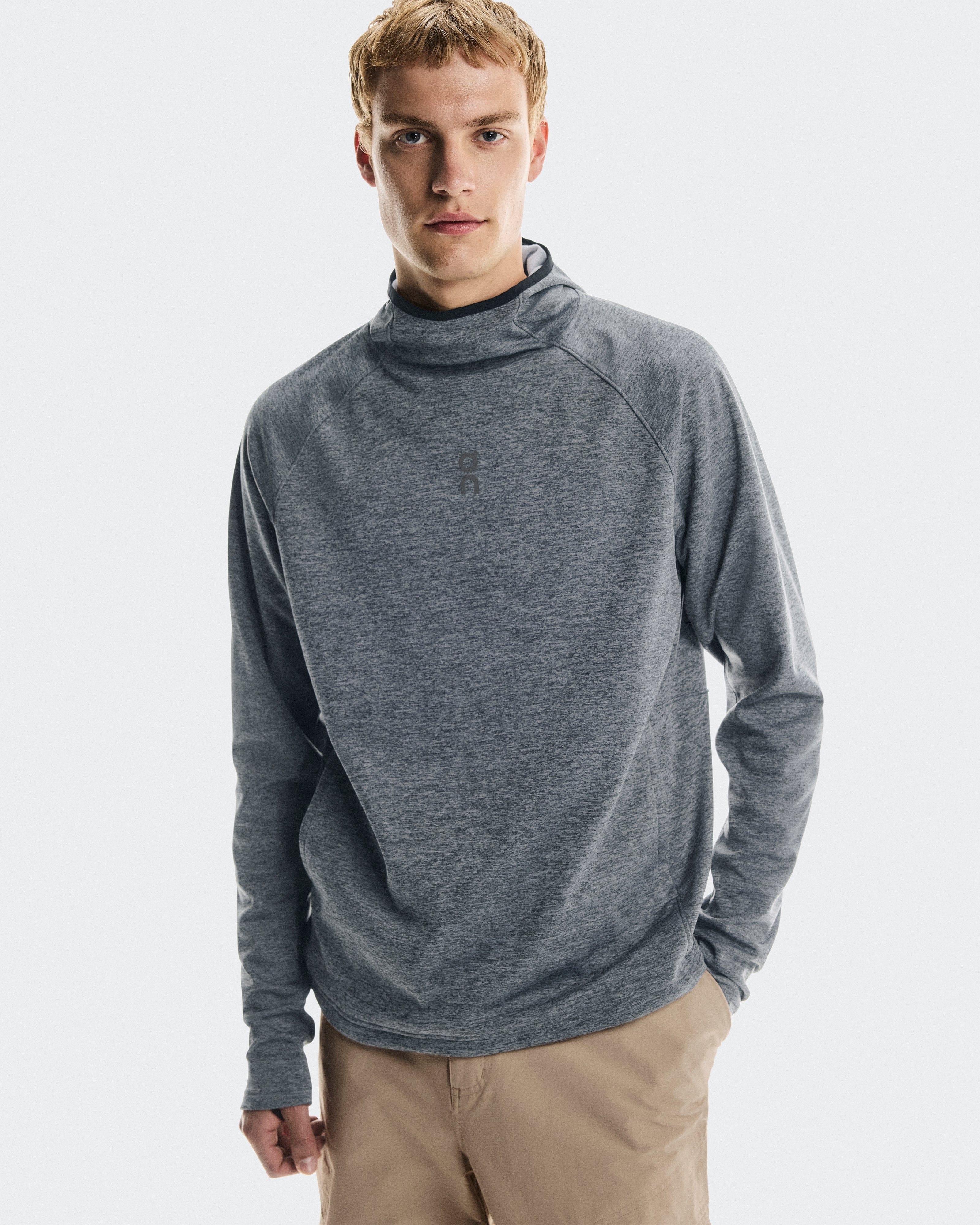 On Running On Trek Hoodie Basalt