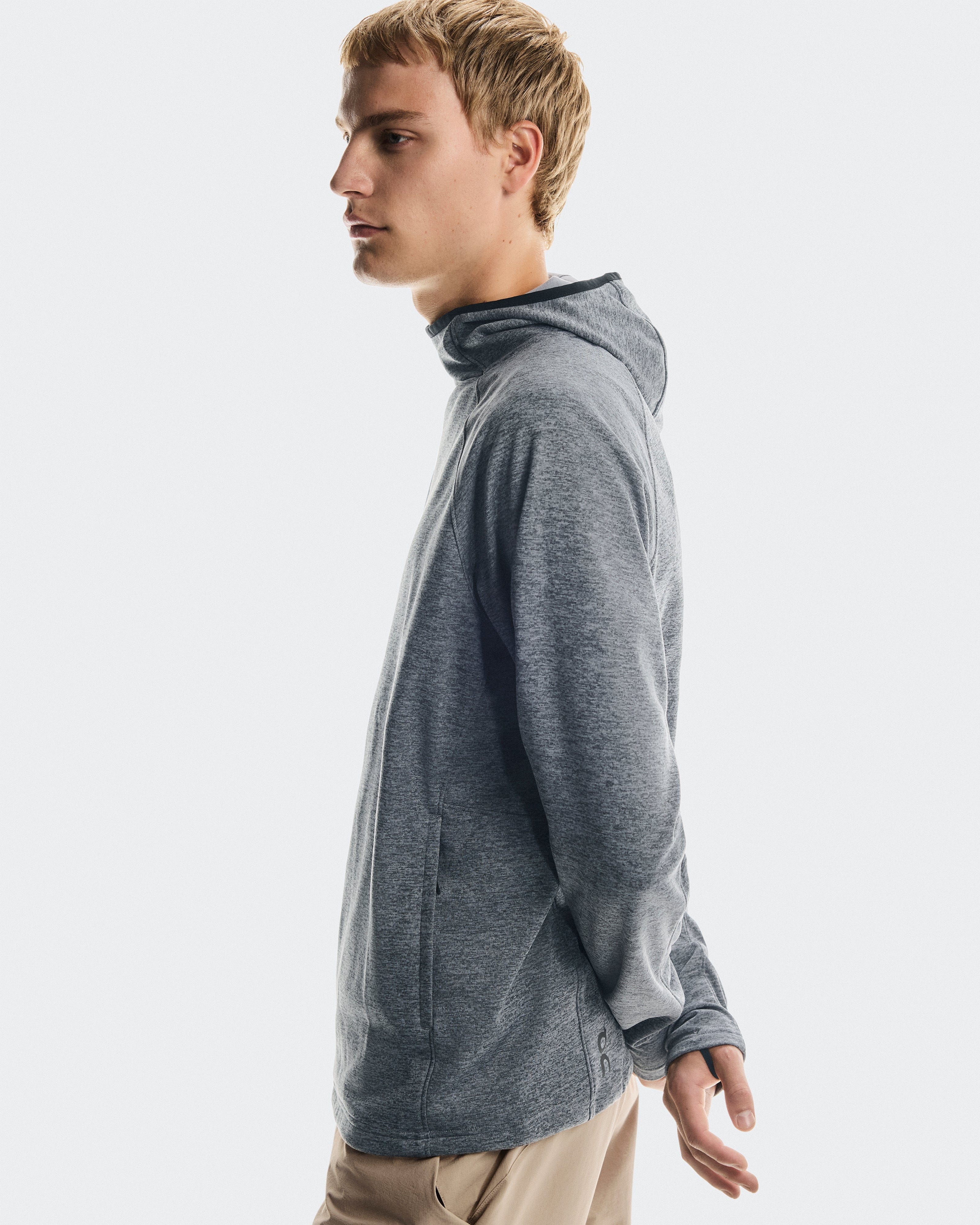 On Running On Trek Hoodie Basalt