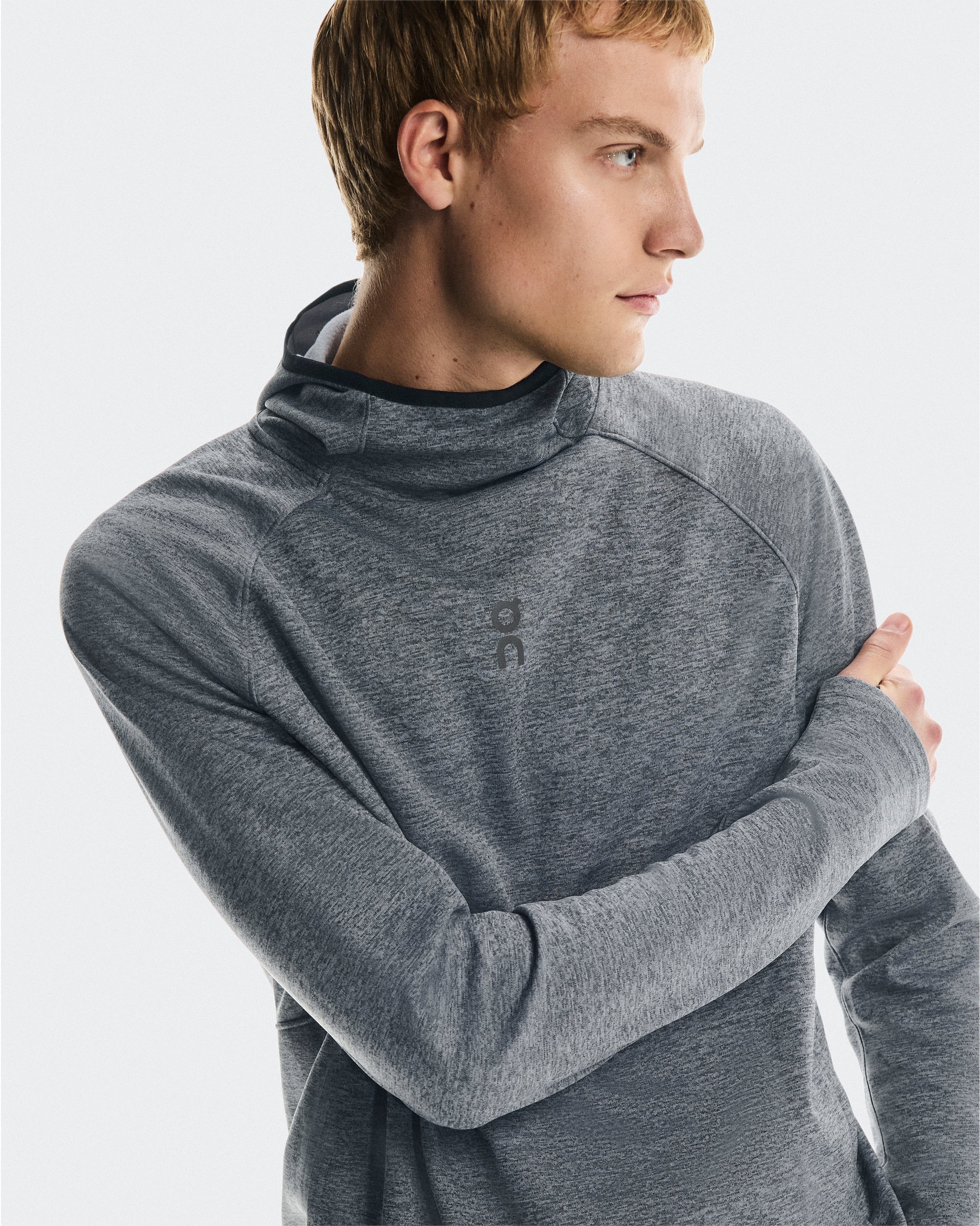 On Running On Trek Hoodie Basalt