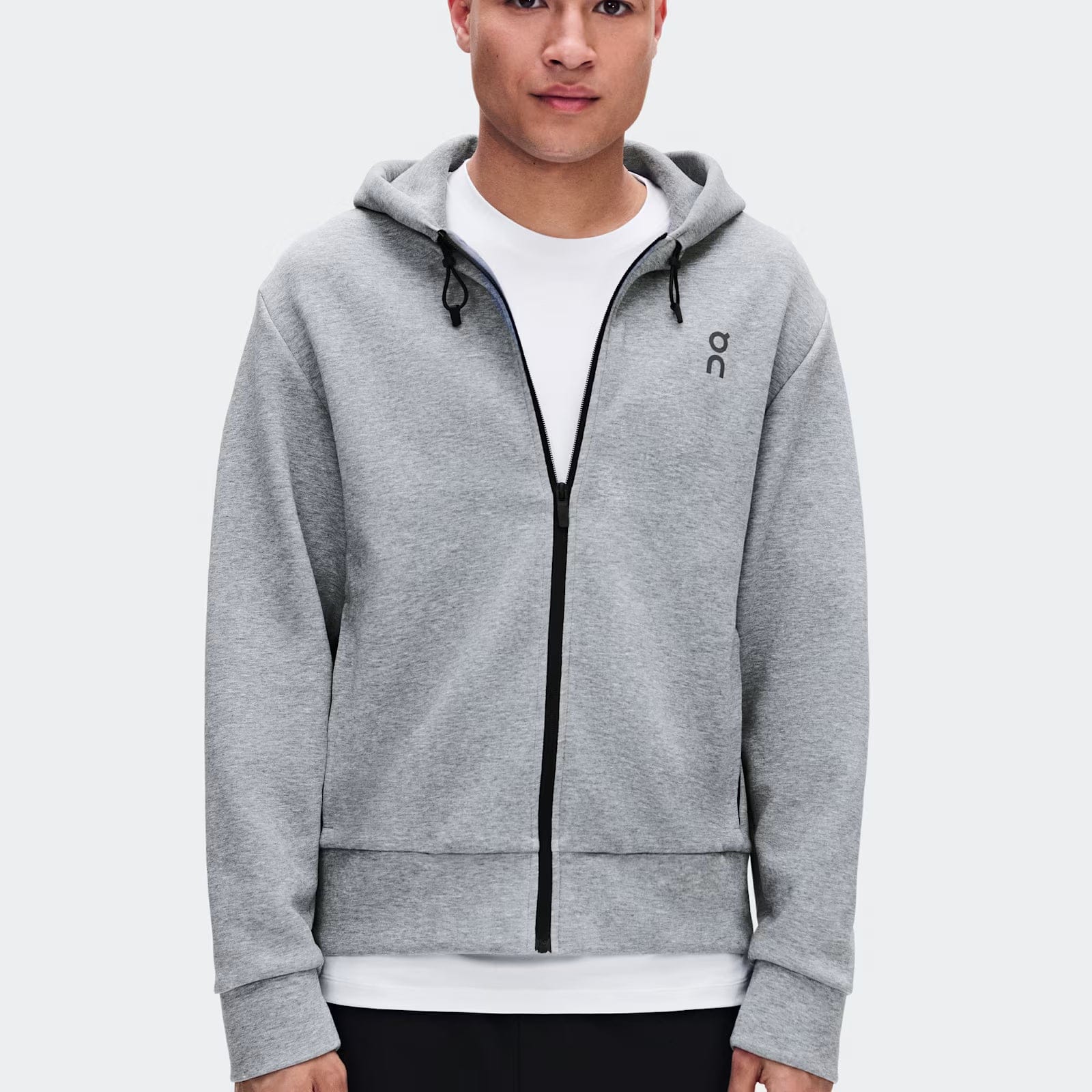 On Running On Focus Tech Zip Hoodie Basalt