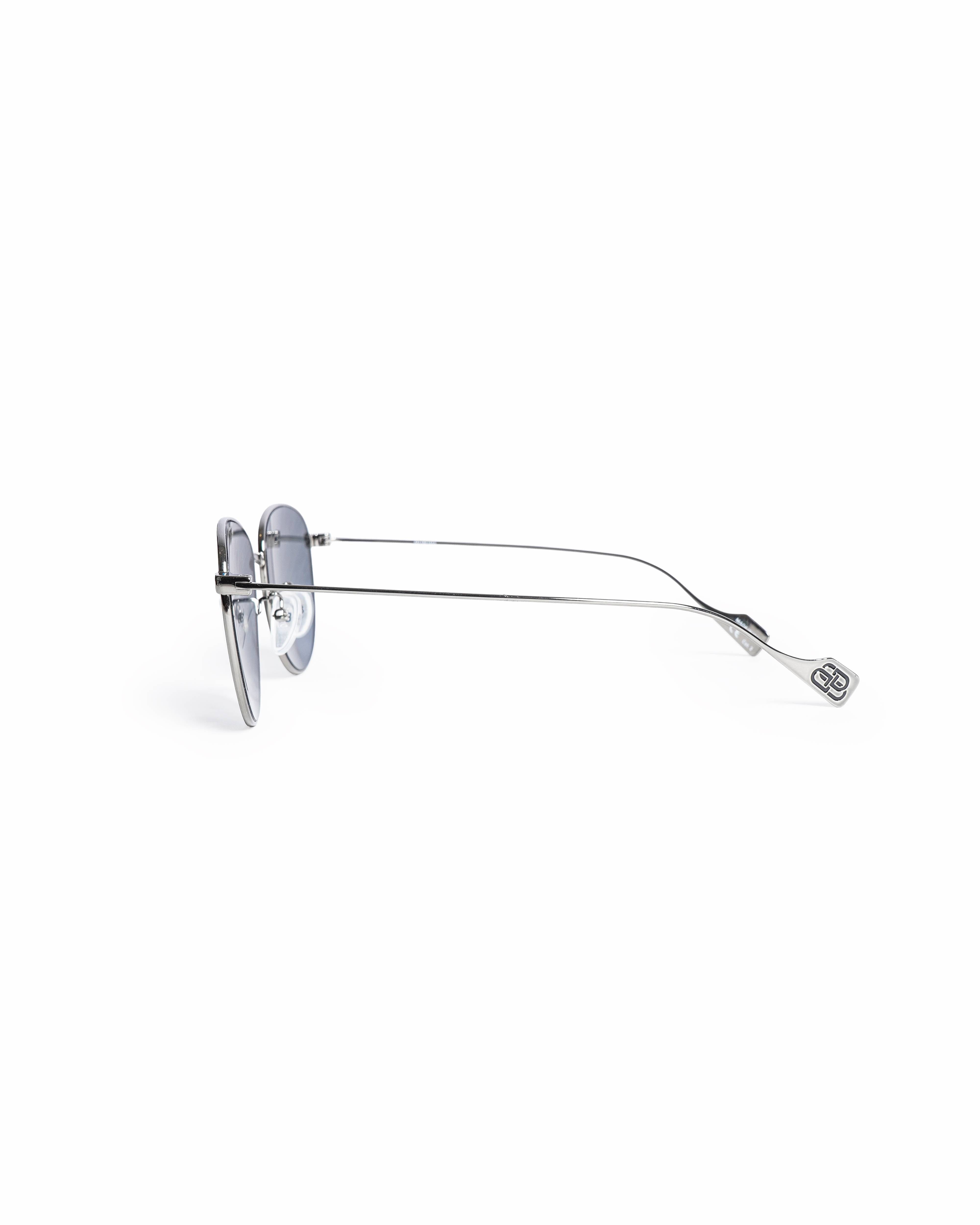 Balenciaga Pink Mirrored Logo Script Unisex Sunglasses