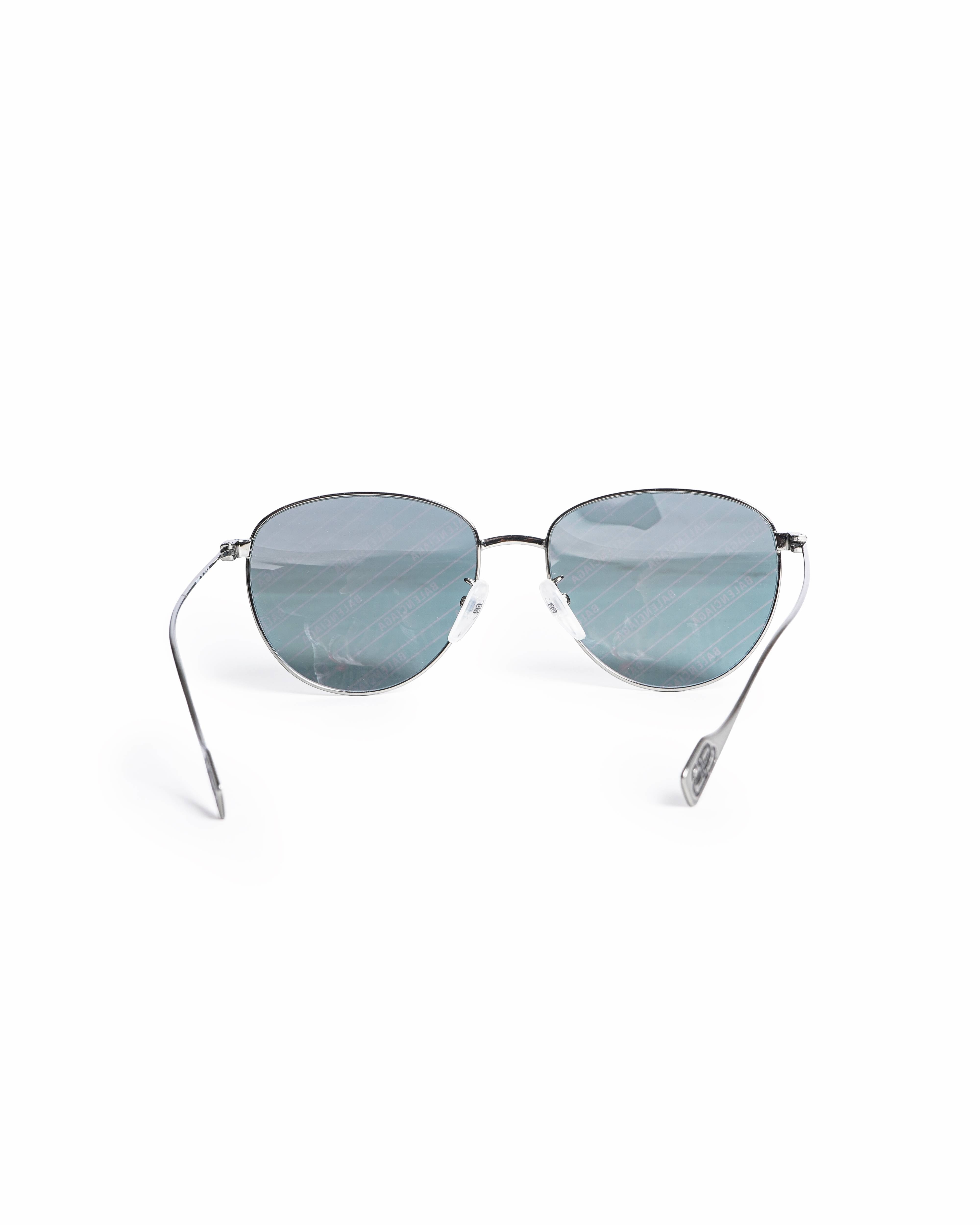 Balenciaga Pink Mirrored Logo Script Unisex Sunglasses