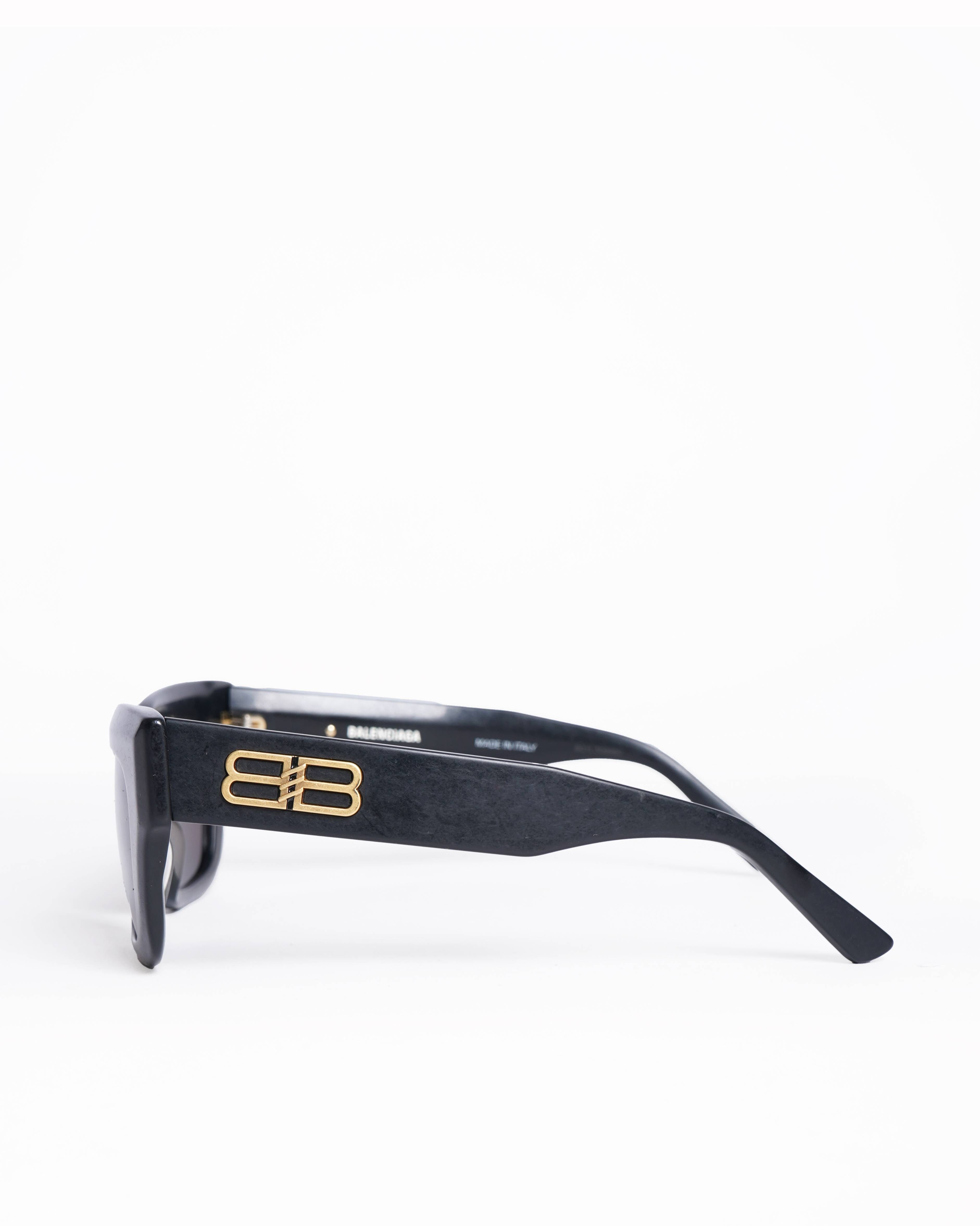 Balenciaga Rive Gauche Women's Sunglasses With Wide Temple