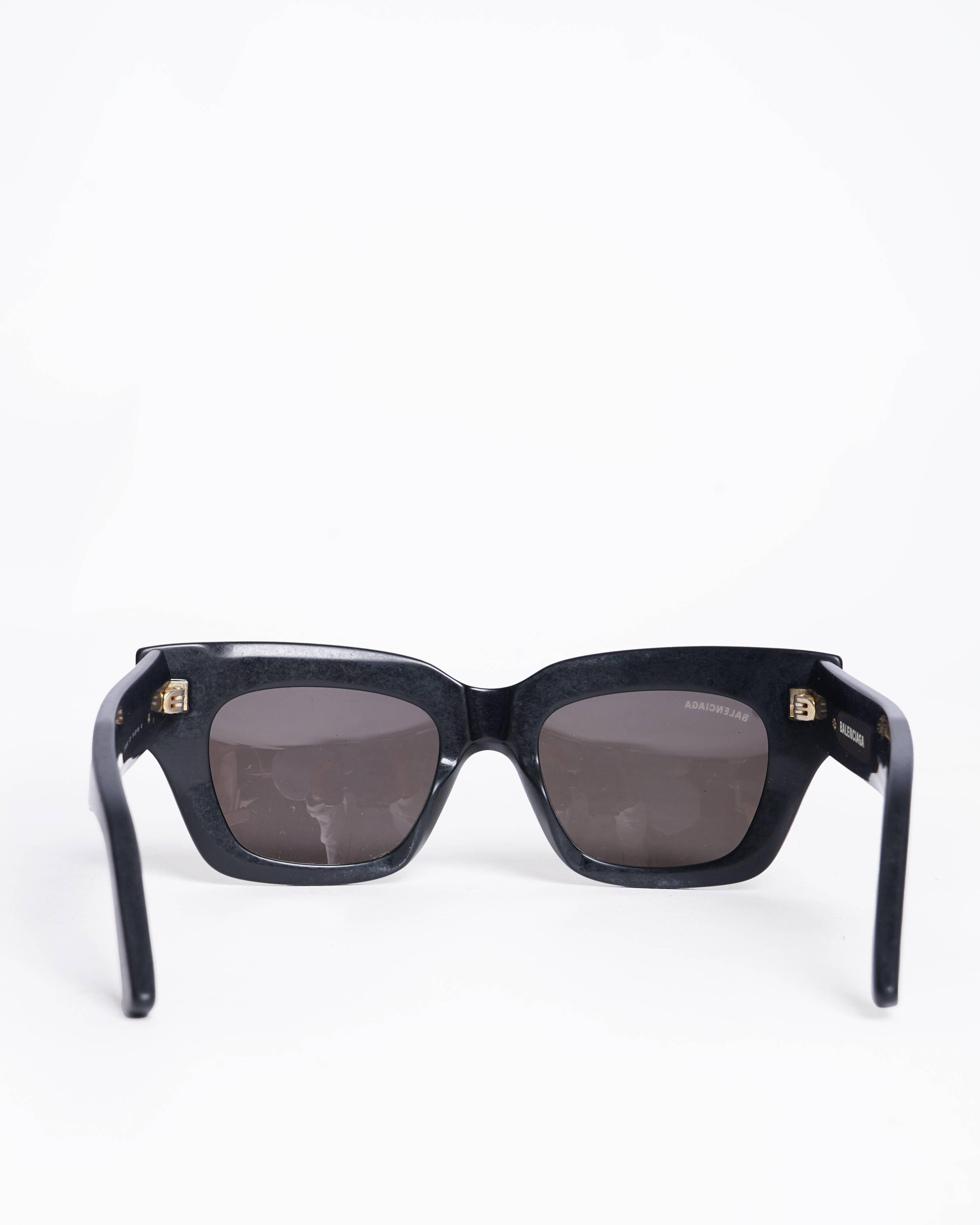 Balenciaga Rive Gauche Women's Sunglasses With Wide Temple