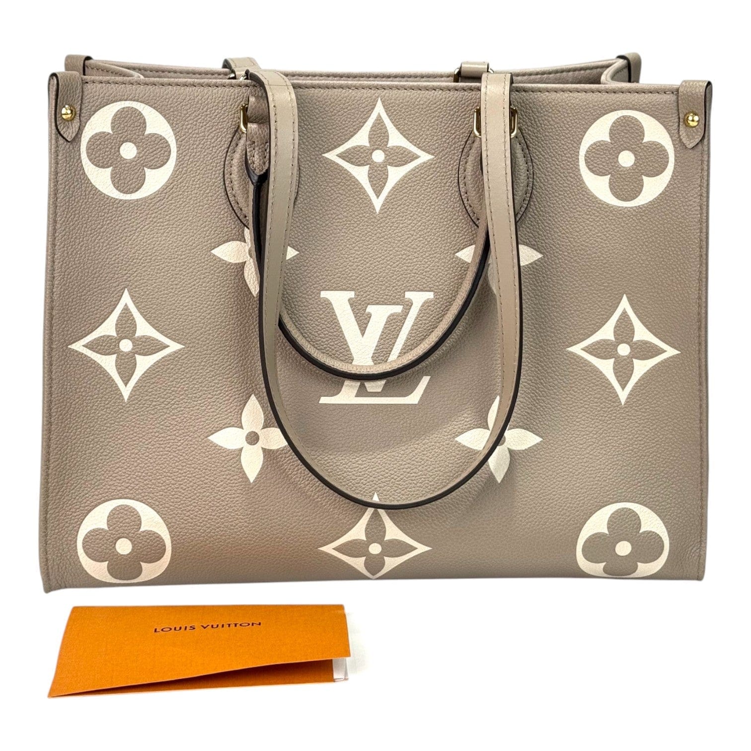 Louis Vuitton On The Go Beige/Cream MM Bag
