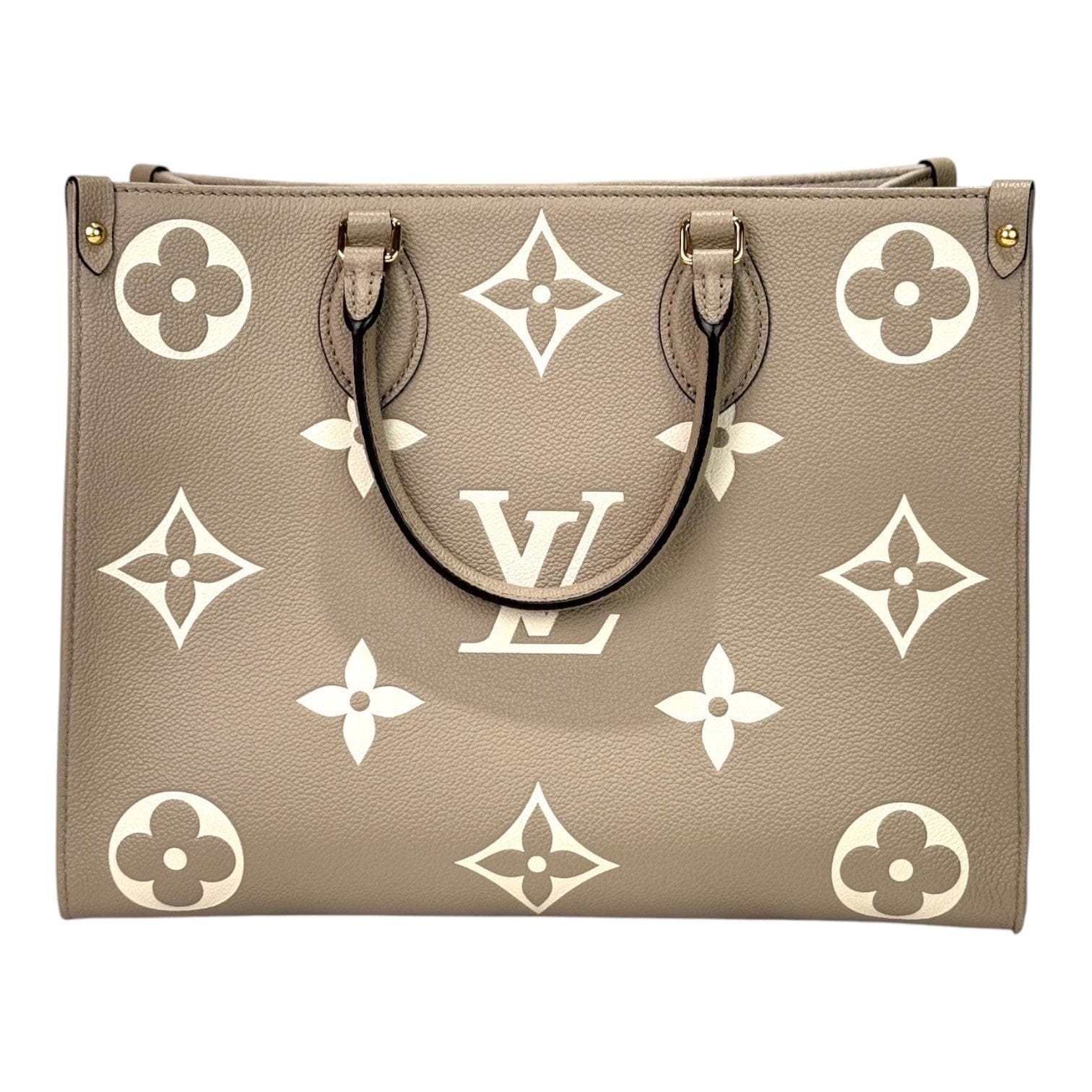 Louis Vuitton On The Go Beige/Cream MM Bag