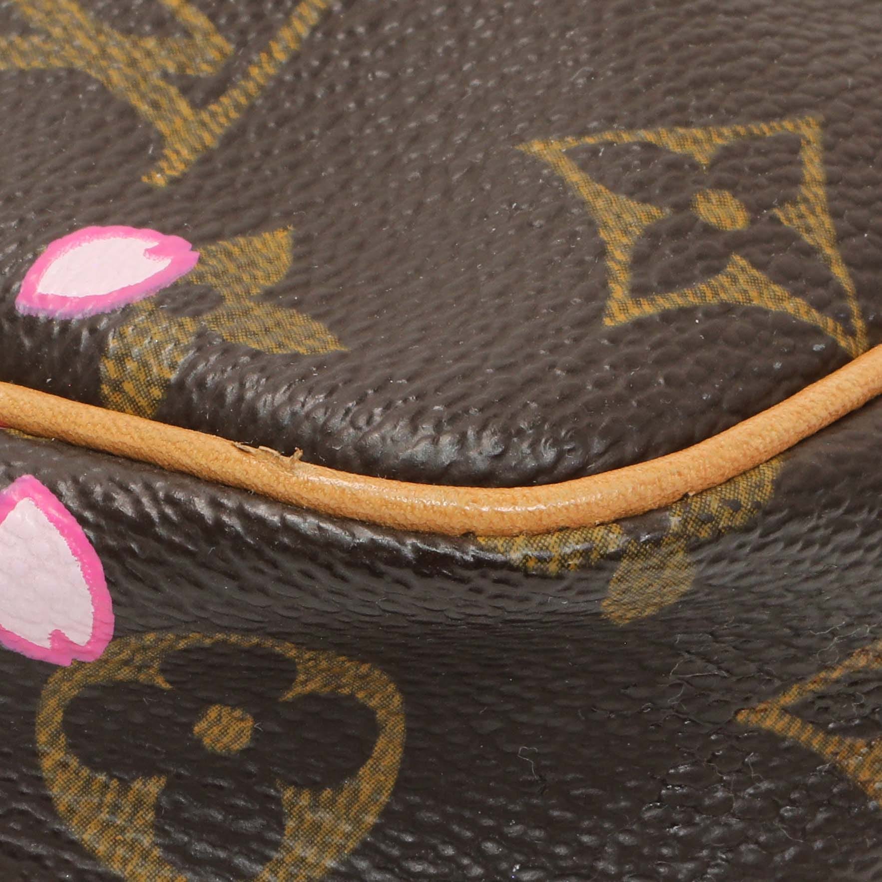 Louis Vuitton x Takashi Murakami Monogram Cherry Blossom Pochette Accessories