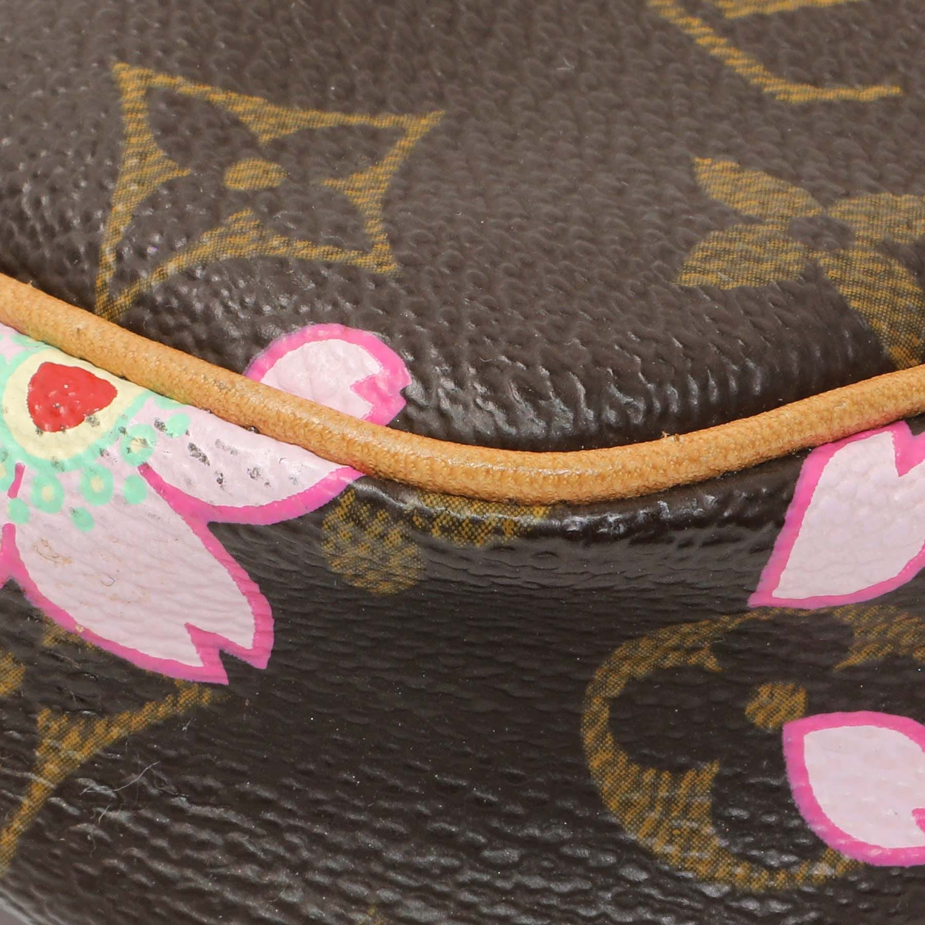 Louis Vuitton x Takashi Murakami Monogram Cherry Blossom Pochette Accessories