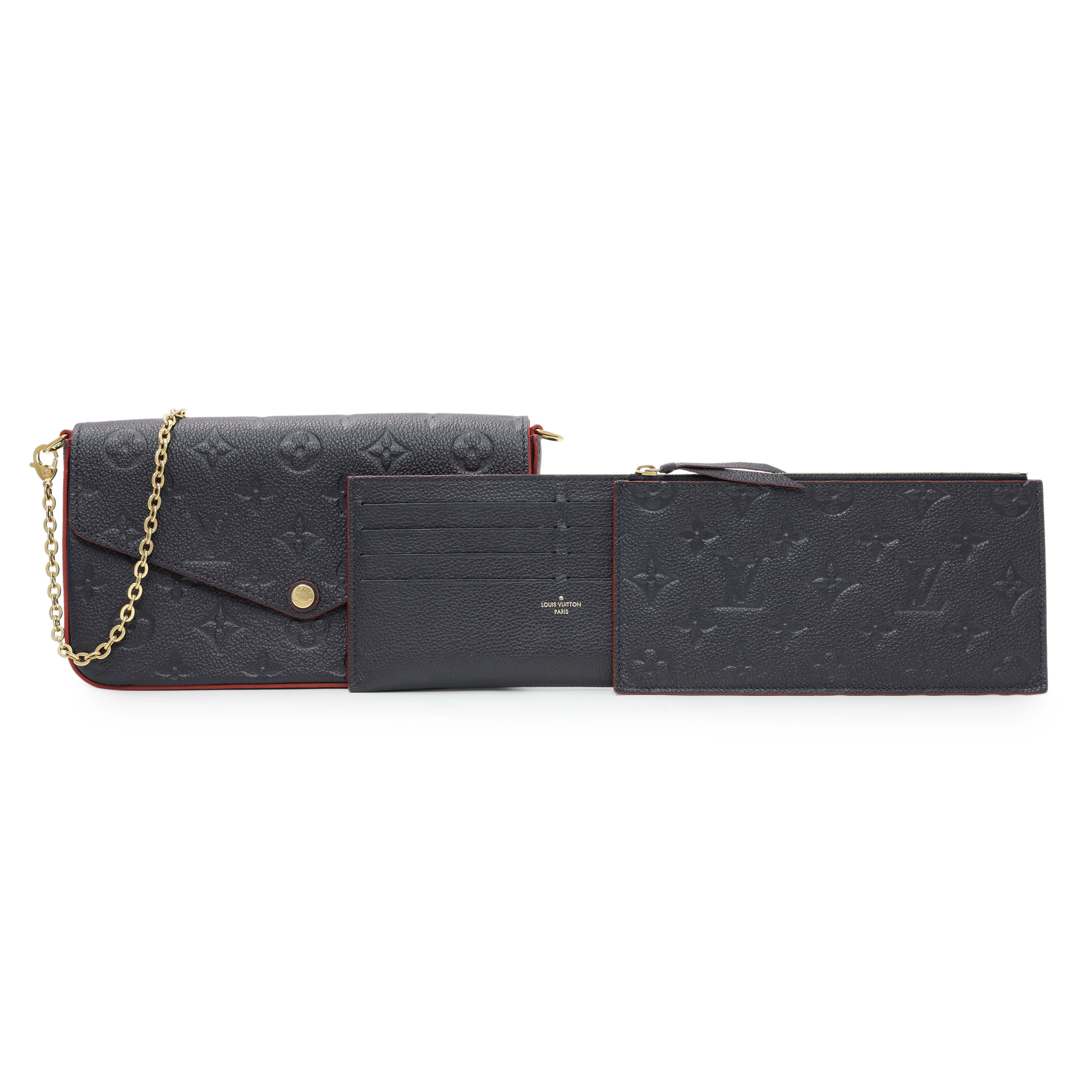 Louis Vuitton Marine Rouge Empreinte Felicie Pochette