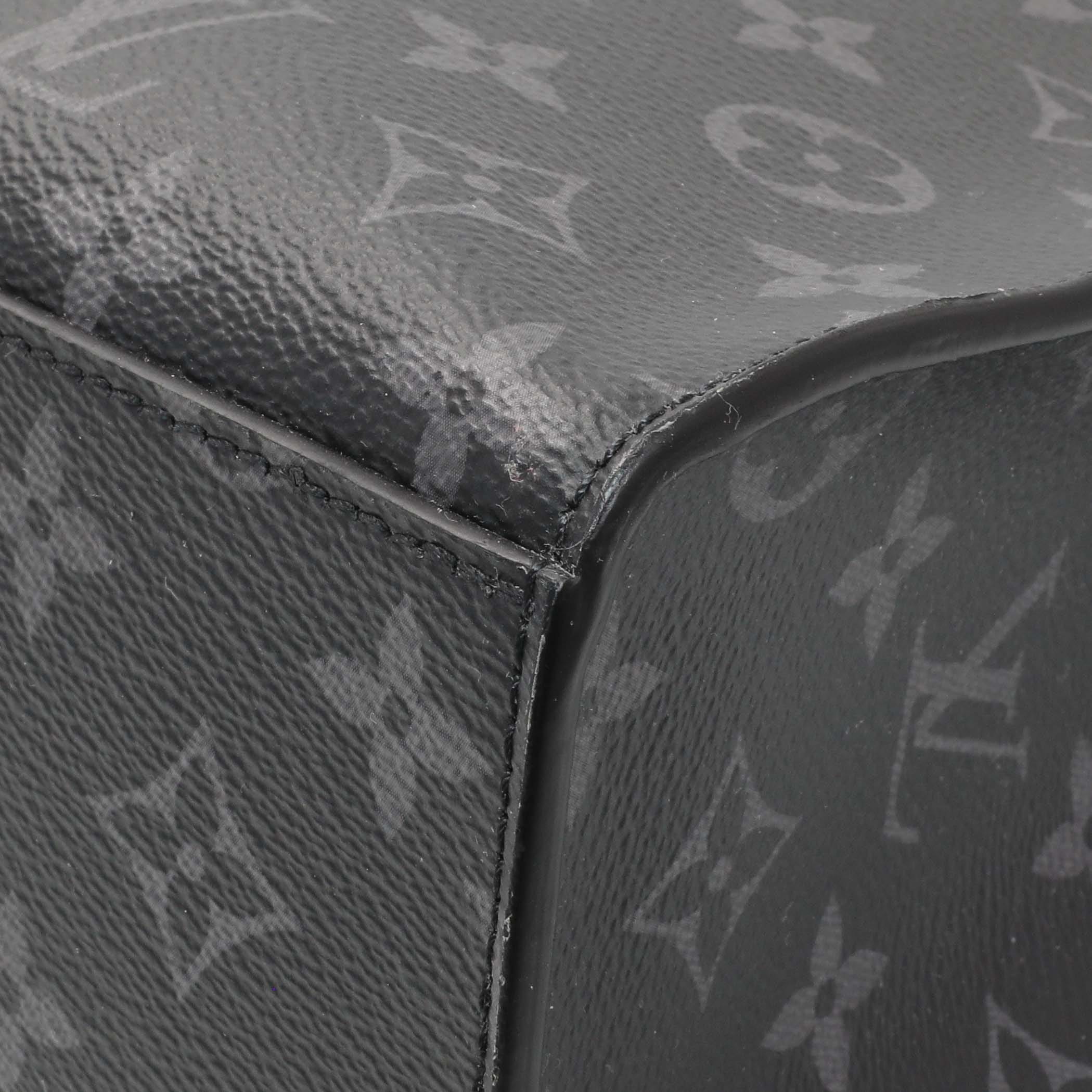 Louis Vuitton Monogram Eclipse Sac Plat Horizontal Zipper
