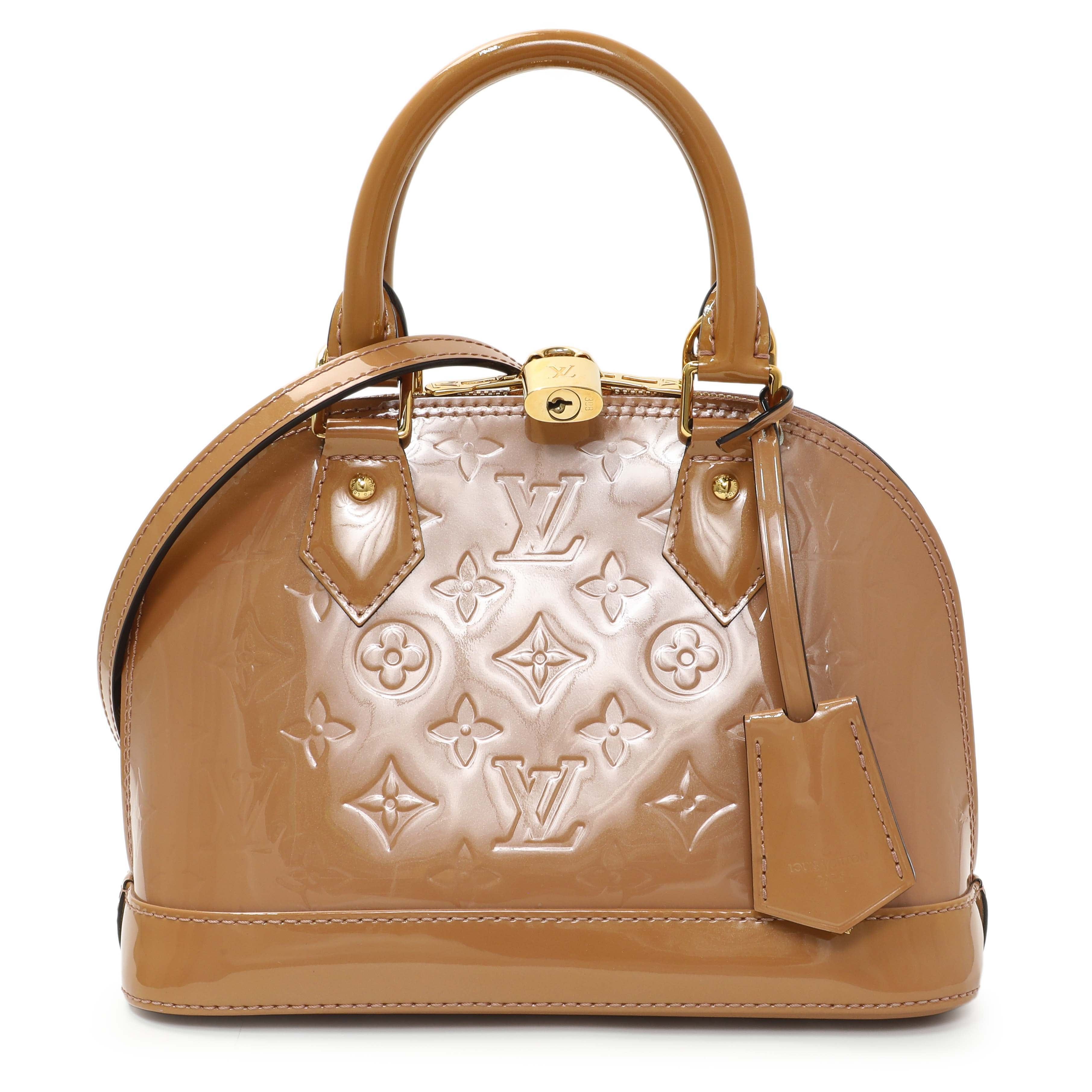 Louis Vuitton Rose Velours Vernis Alma BB