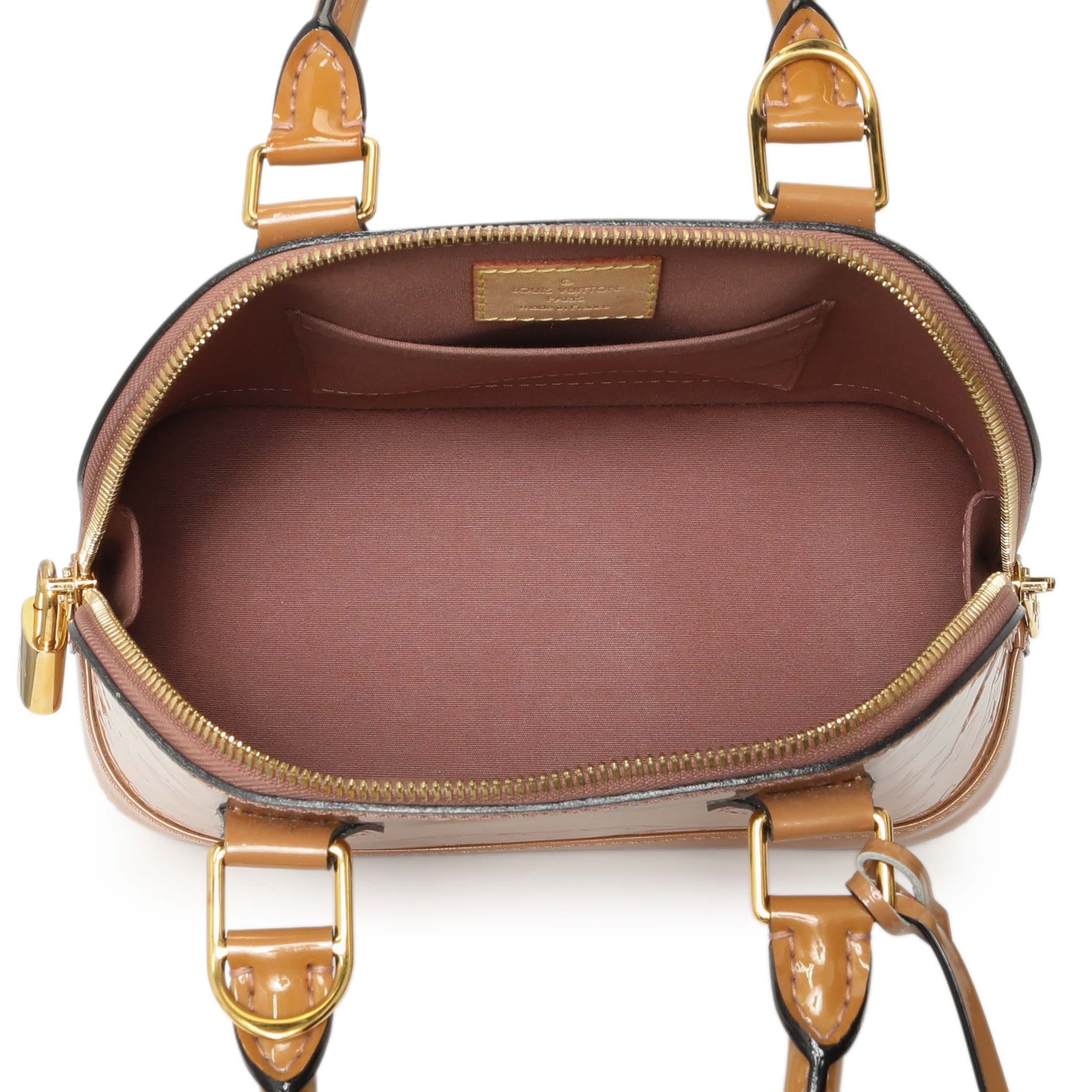 Louis Vuitton Rose Velours Vernis Alma BB