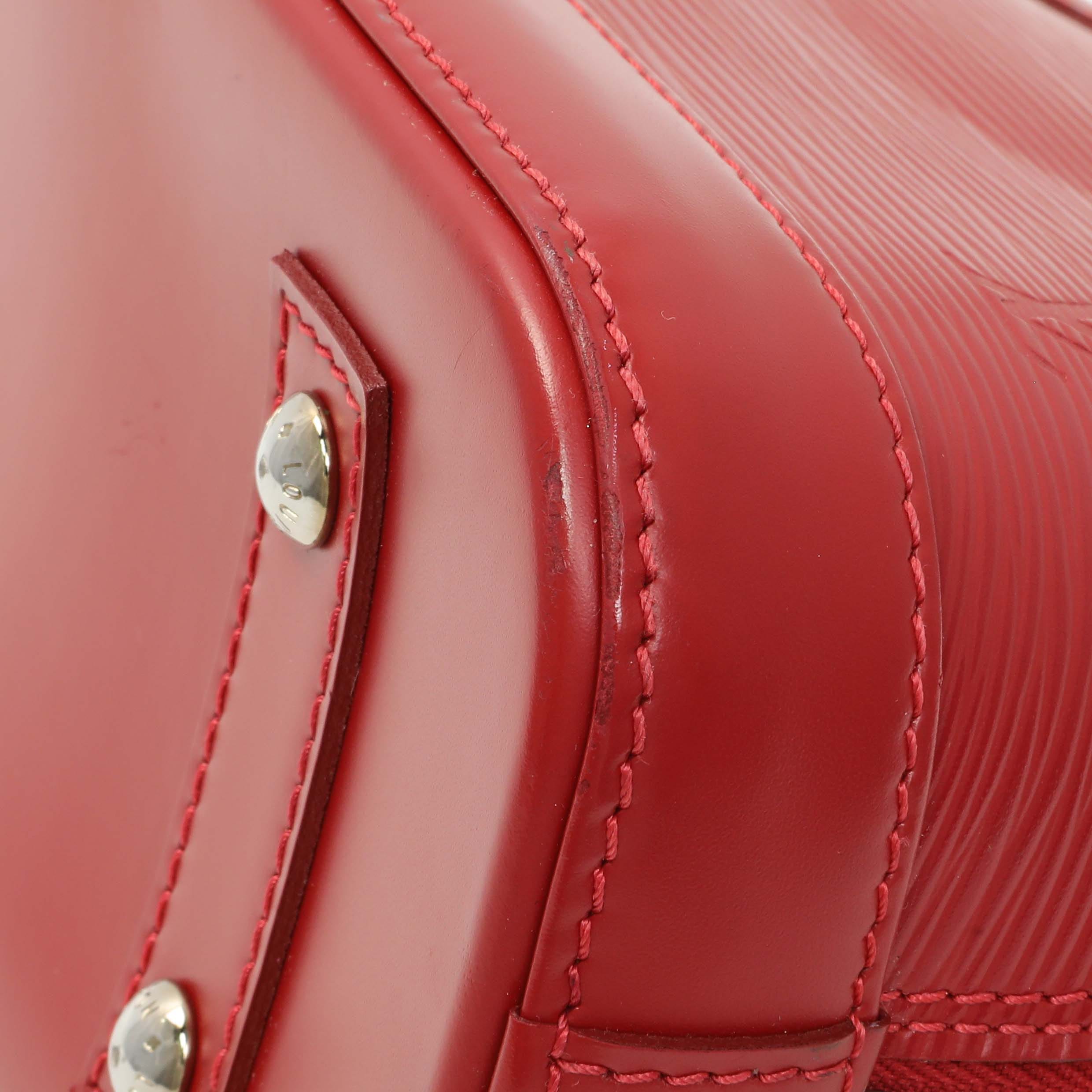 Louis Vuitton Lous Vuitton Red Epi Alma BB
