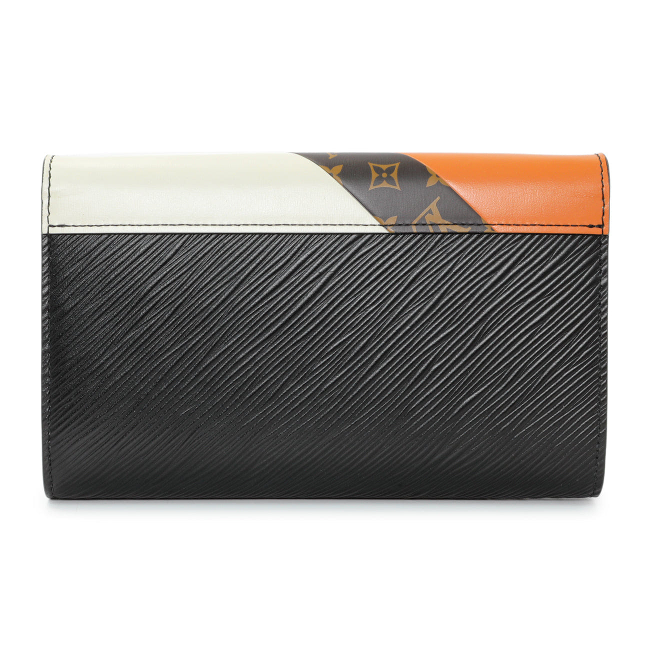 Louis Vuitton Black Epi Monogram Twist Chain Wallet