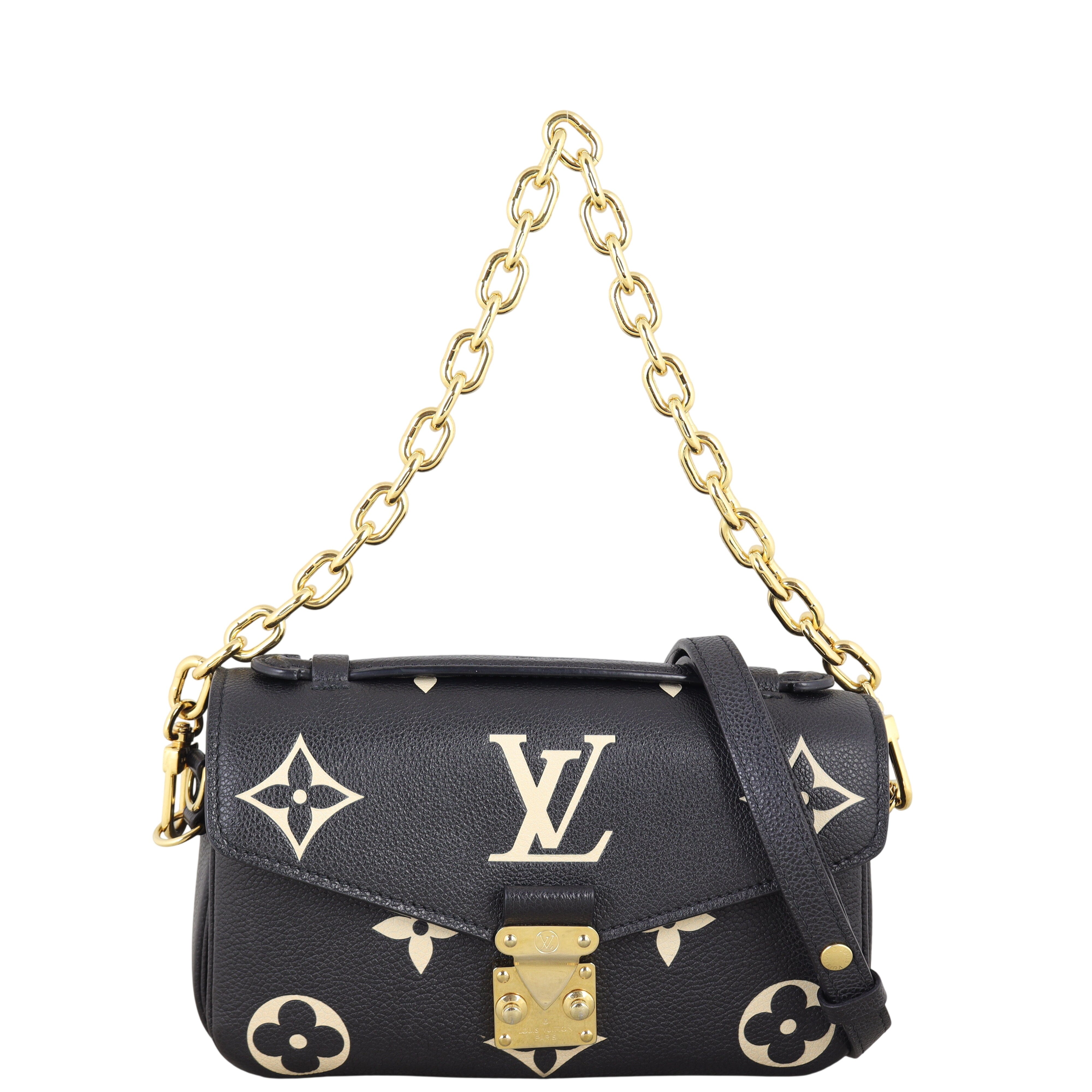 Louis Vuitton Pochette Metis East West Monogram Empreinte Bicolour