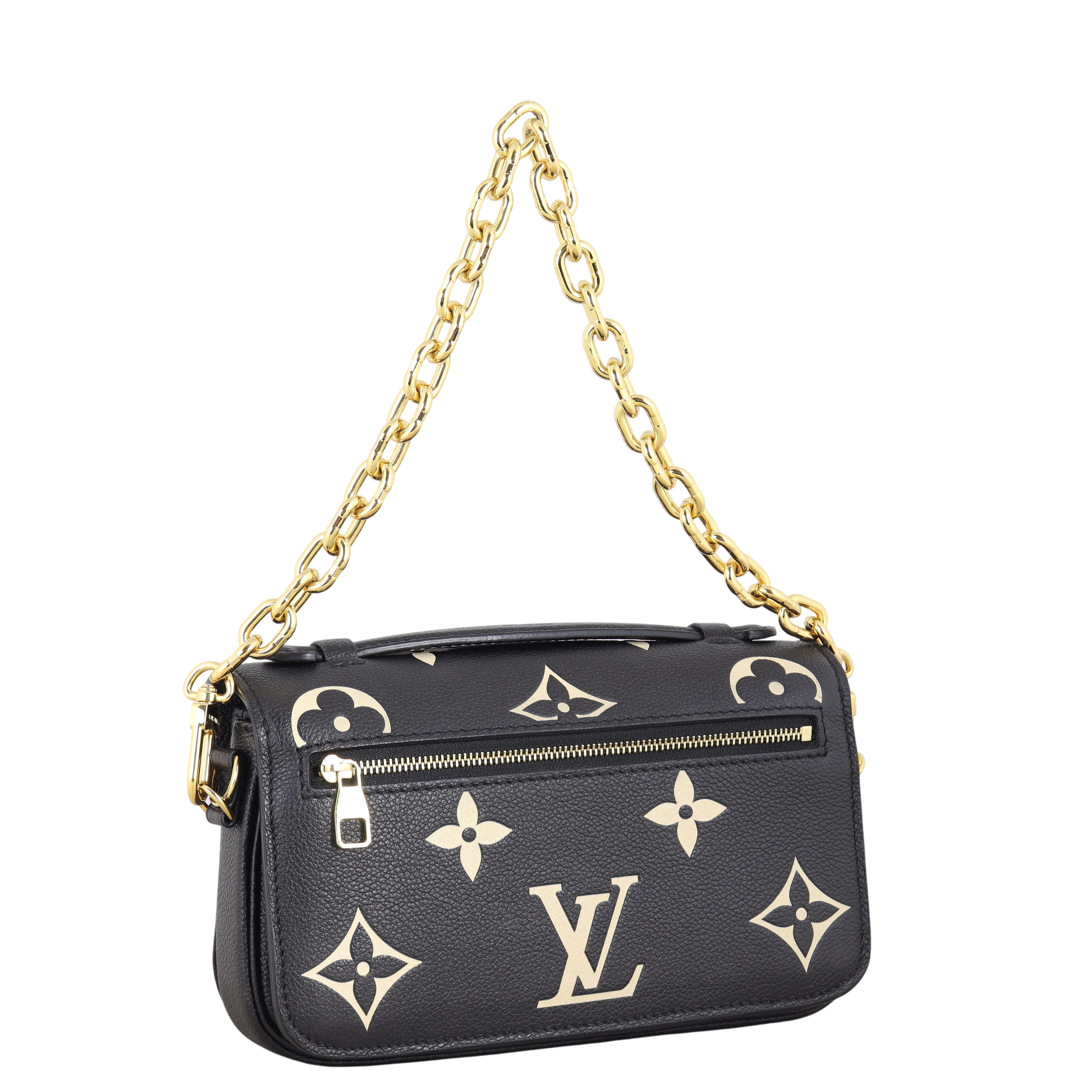 Louis Vuitton Pochette Metis East West Monogram Empreinte Bicolour