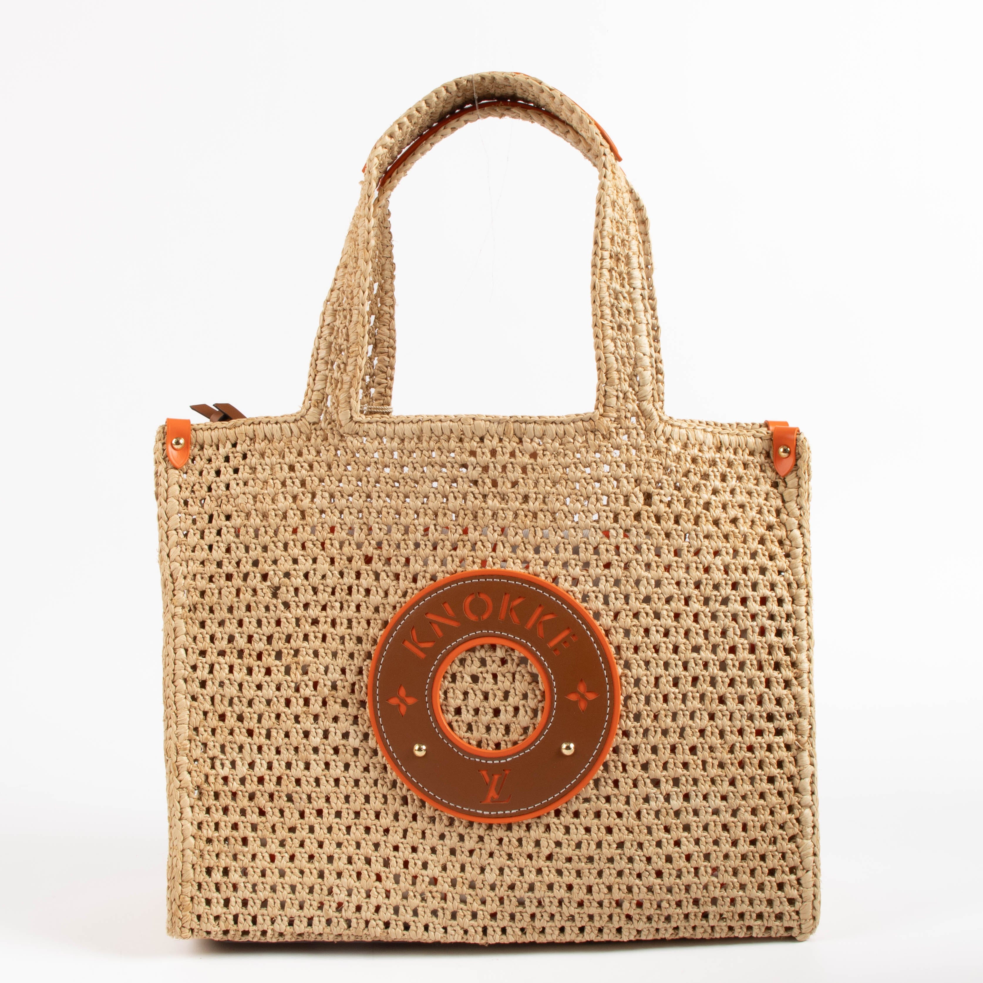 Louis Vuitton By the Pool Raffia Onthego MM Knokke Bag