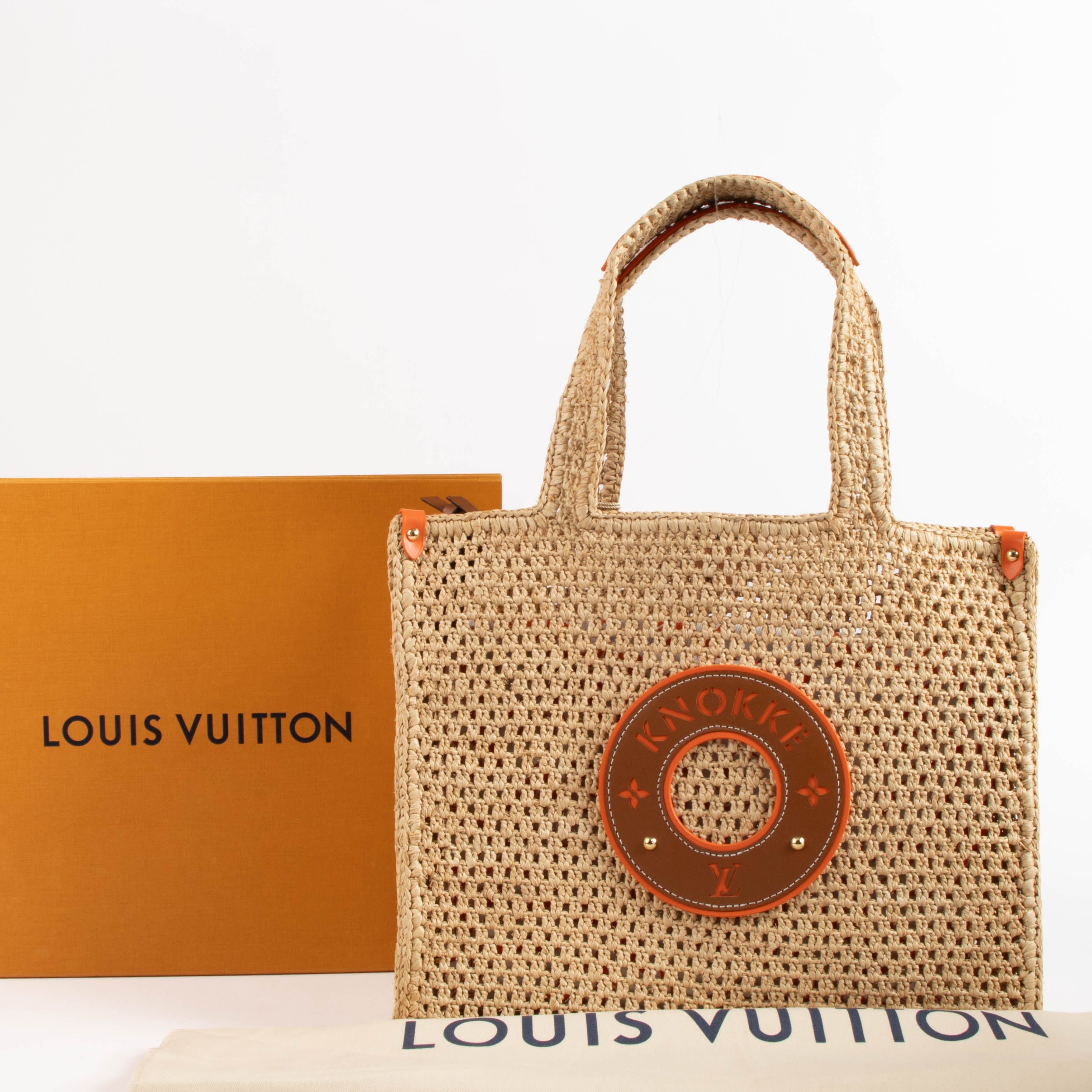 Louis Vuitton By the Pool Raffia Onthego MM Knokke Bag