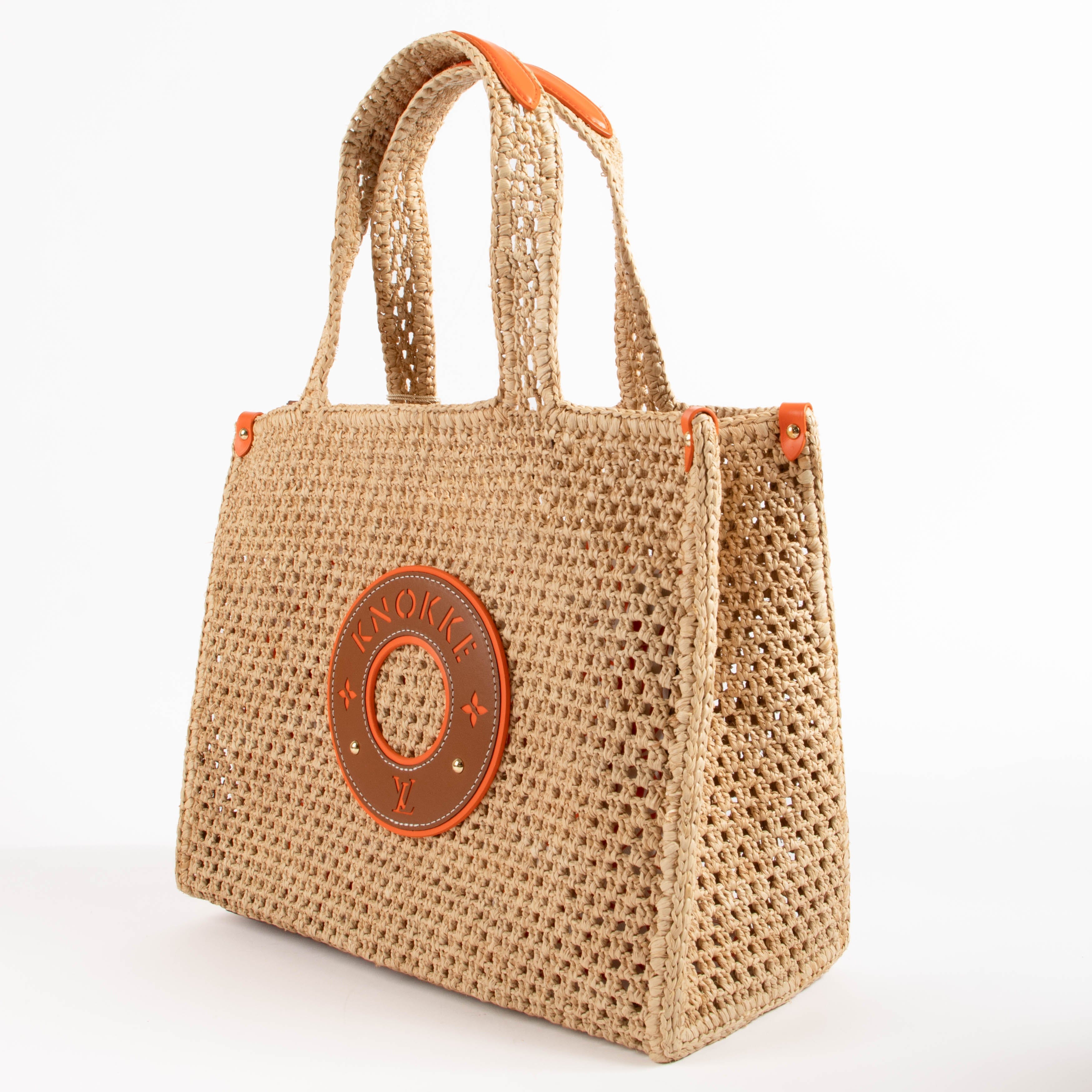 Louis Vuitton By the Pool Raffia Onthego MM Knokke Bag