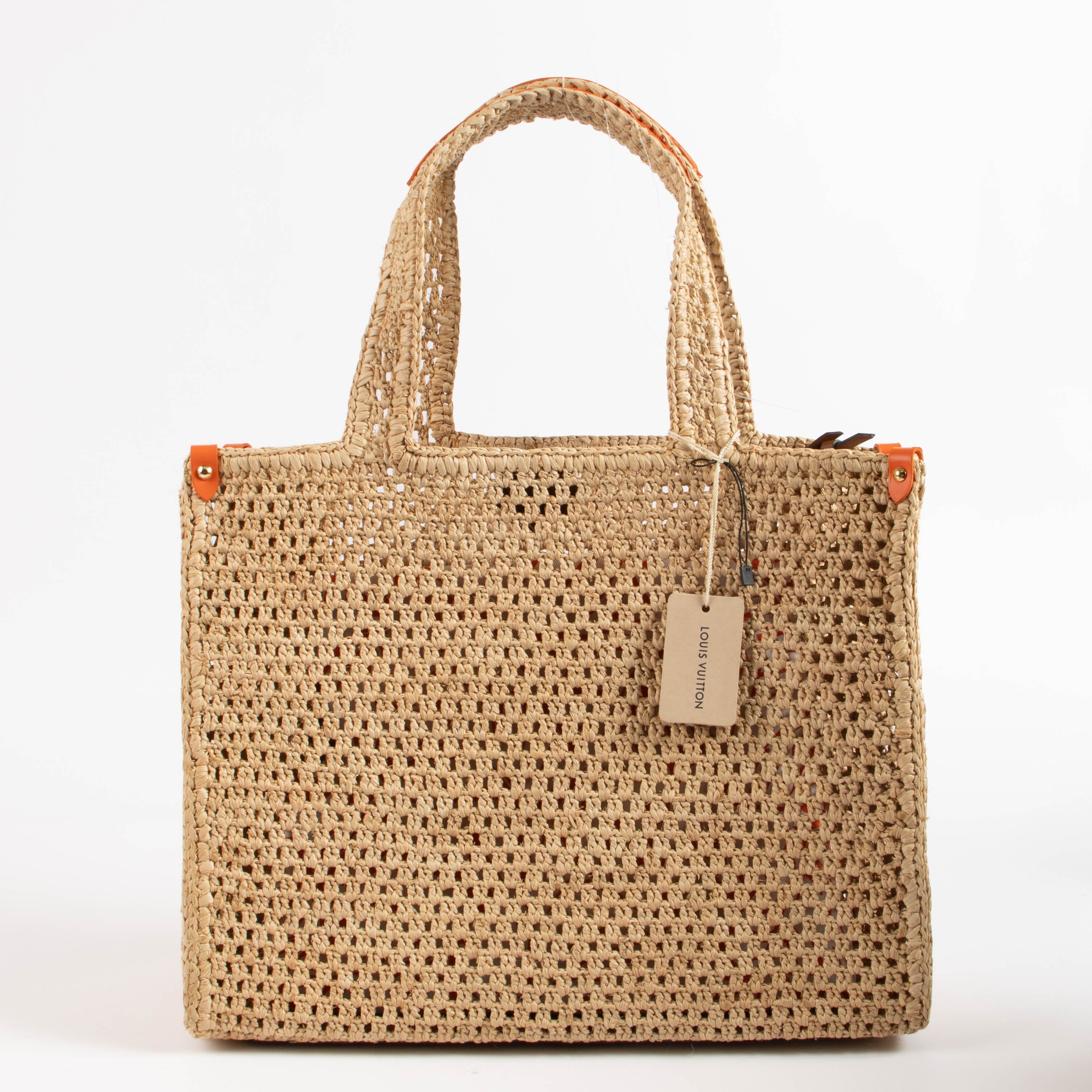 Louis Vuitton By the Pool Raffia Onthego MM Knokke Bag