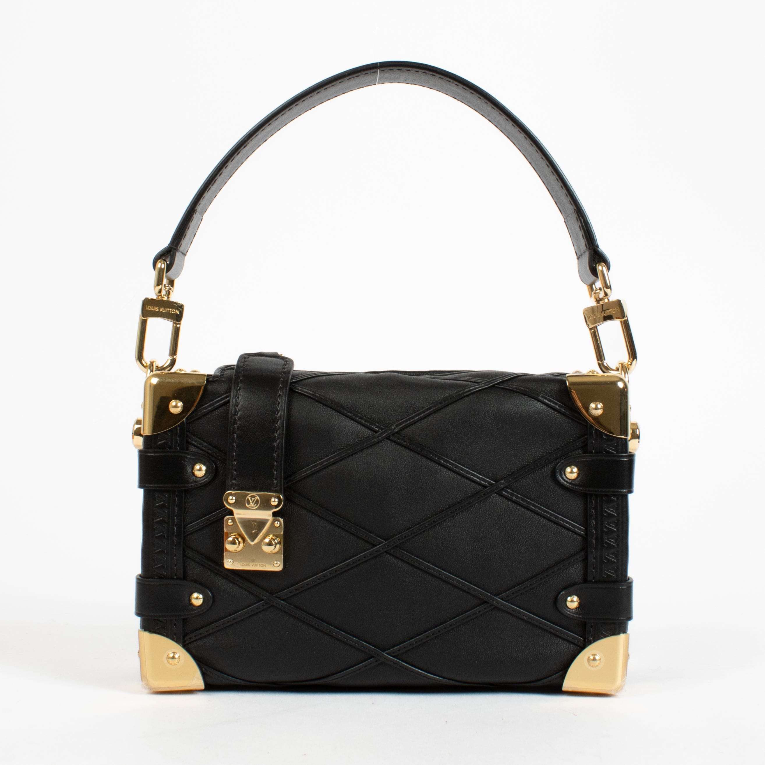 Louis Vuitton Black Malletage Side Trunk PM