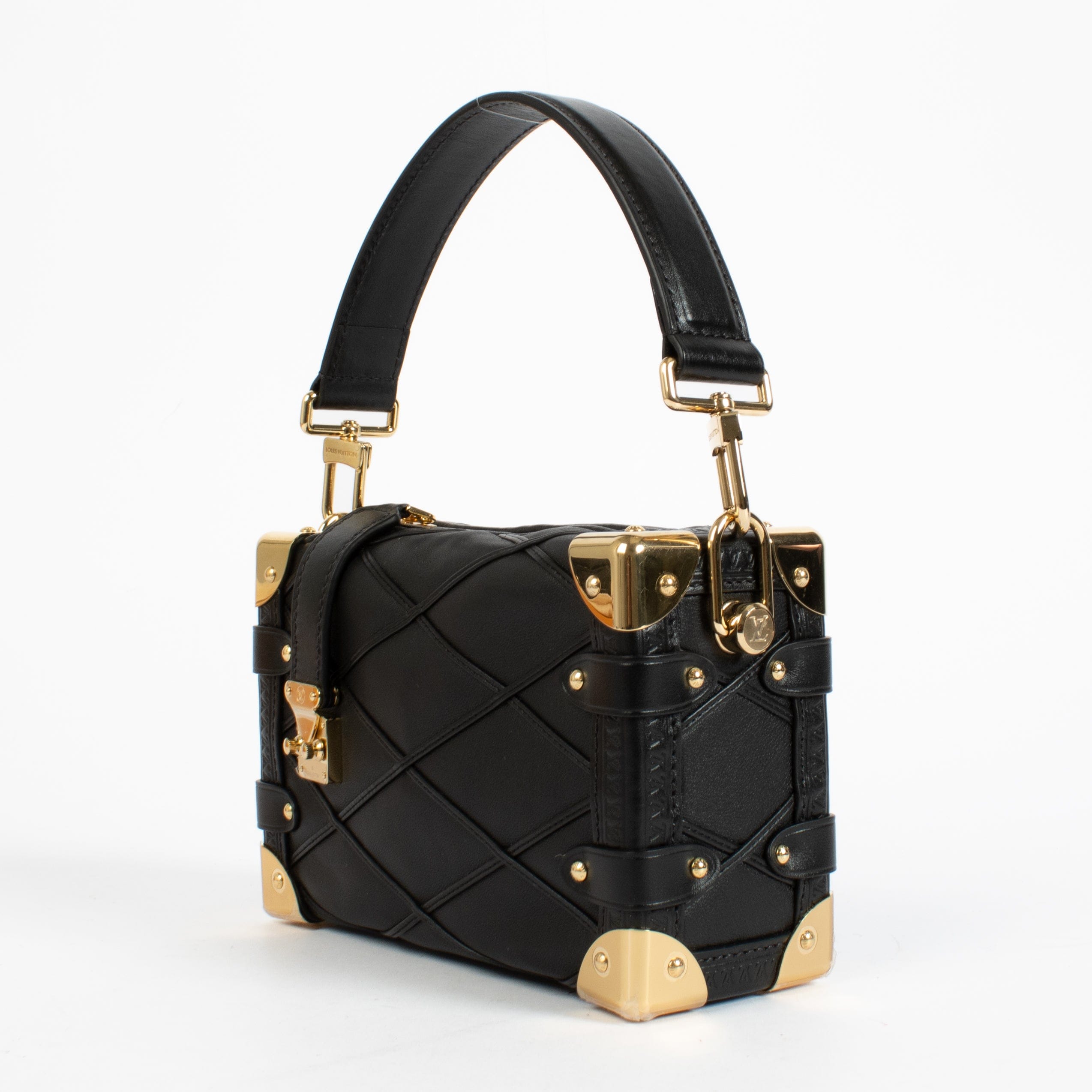 Louis Vuitton Black Malletage Side Trunk PM