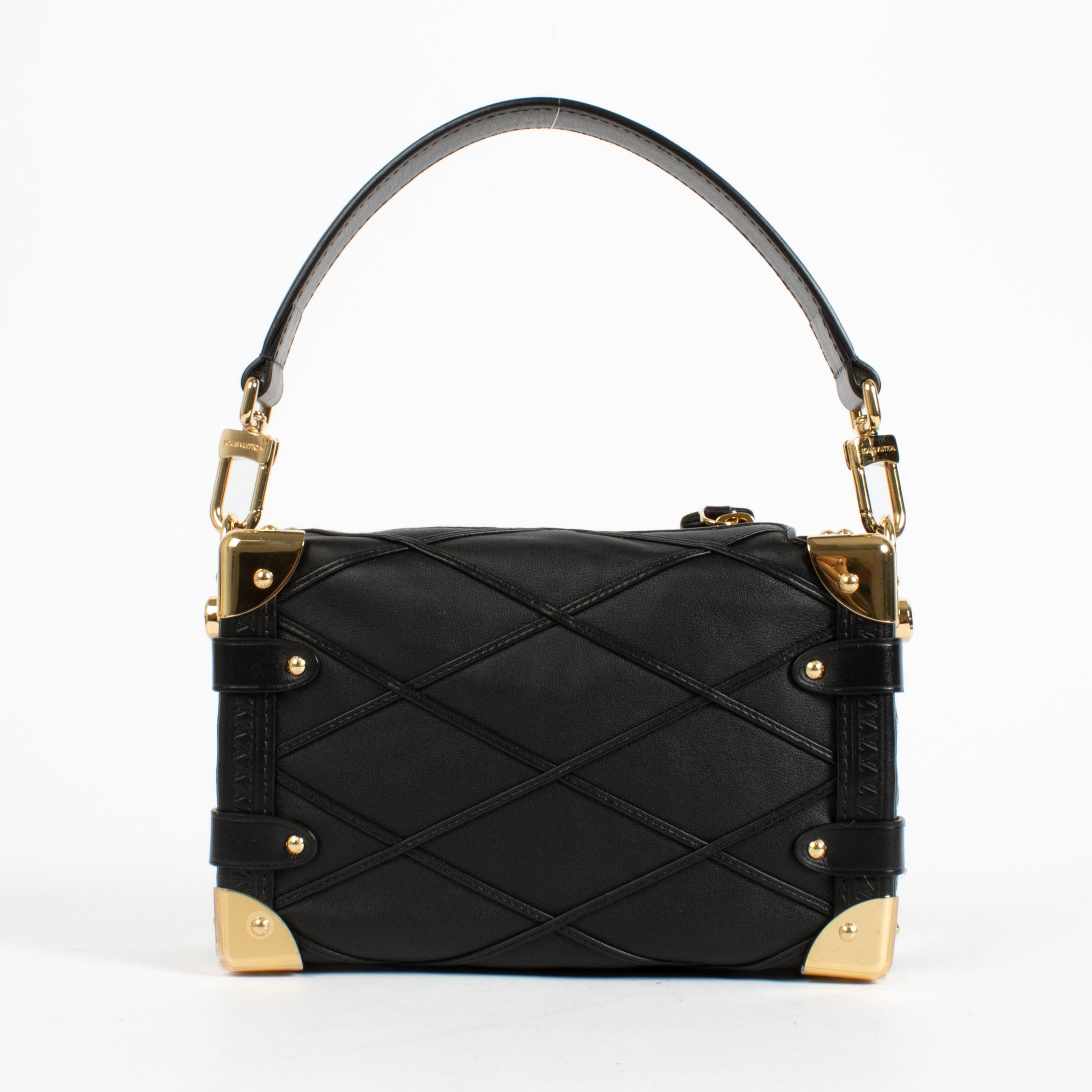 Louis Vuitton Black Malletage Side Trunk PM