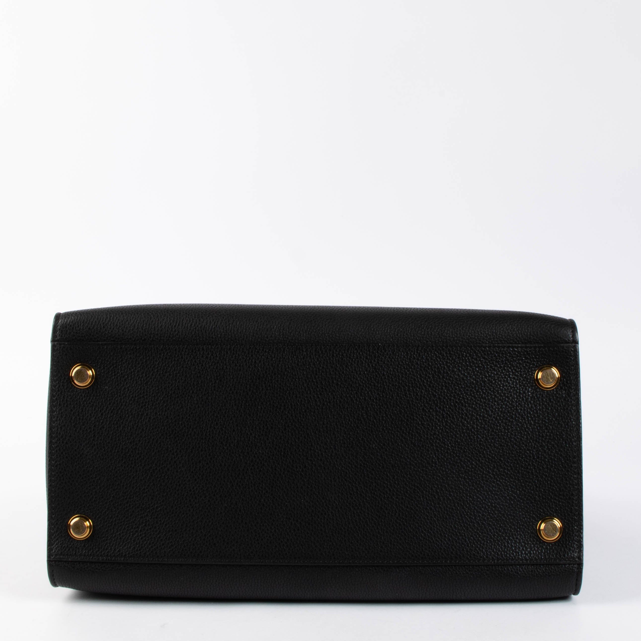 Louis Vuitton Black Leather City Steamer GM