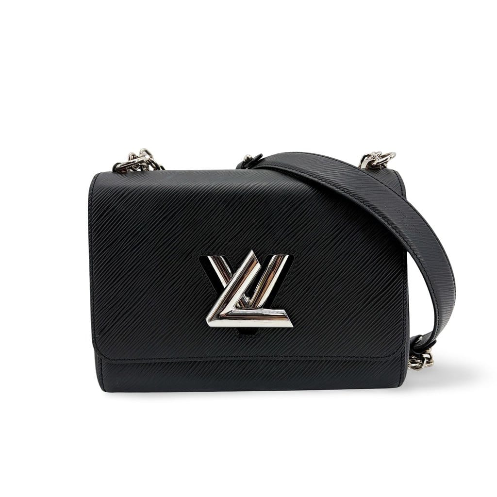 Louis Vuitton Epi Twist MM Black Silver Hardware